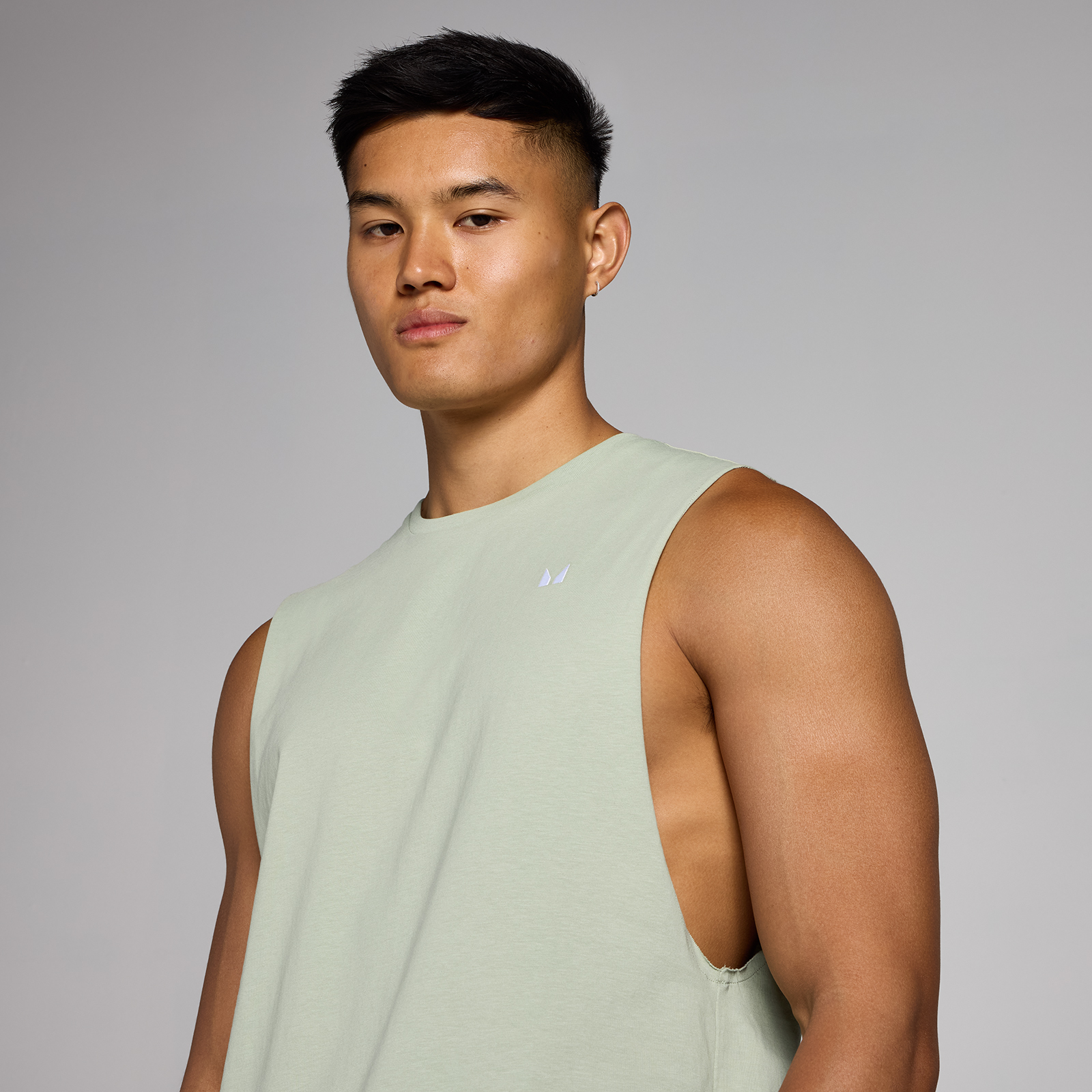5059883375151 - Herren Rest Day Tanktop mit weitem Armausschnitt – Pastellgrün - L 5059883375151 - Herren Rest Day Tanktop mit weitem Armausschnitt – Pastellgrün - L