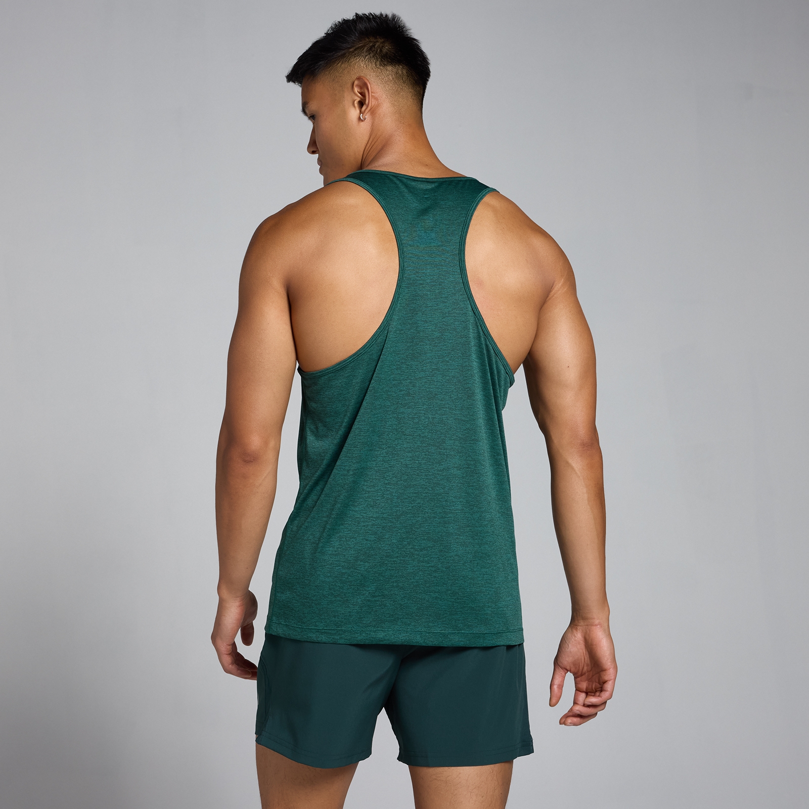 5059883375953 - Herren Tempo meliertes Top – Tiefgrün - XXXL