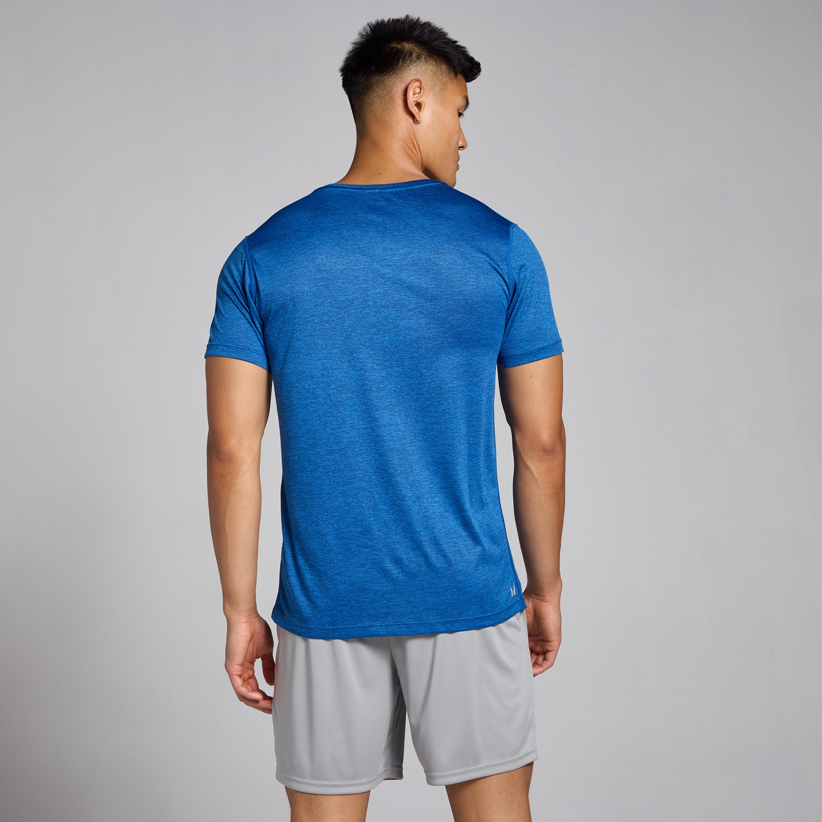 MP Herren Tempo meliertes T-Shirt – Echtes Blau - XXXL