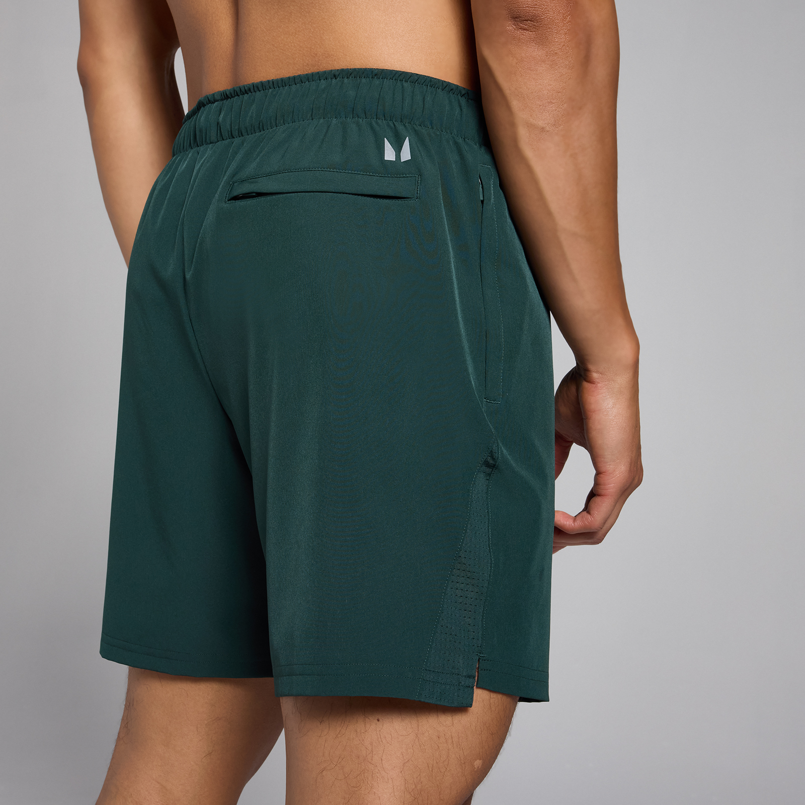 Thumbnail - MP Herren Tempo Shorts, 18 cm – Dunkelgrün - XS
