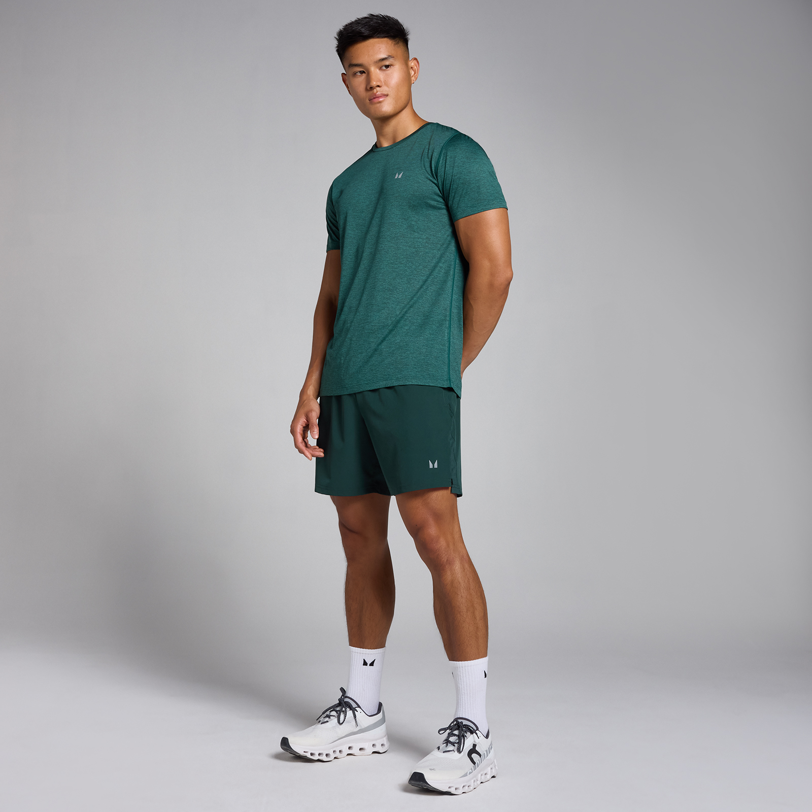 5059883376073 - Herren Tempo Shorts 18 cm – Dunkelgrün - XL 5059883376073 - Herren Tempo Shorts 18 cm – Dunkelgrün - XL