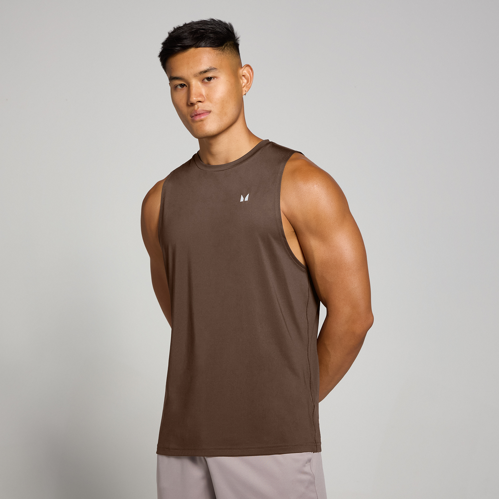 5059883376493 - Herren Training Tanktop – Schokolade - XL
