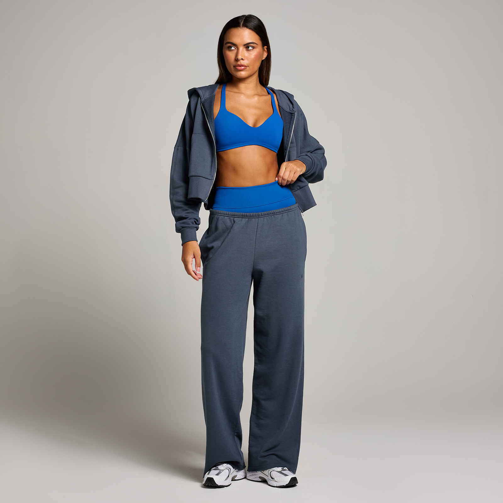 5059883380773 - Damen Tempo Mittelhohe Jogginghose mit Geradem Bein – Mitternacht - XXL