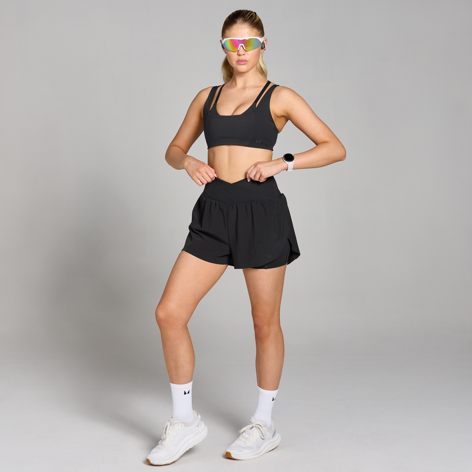 5059883379692 - Damen Tempo doppellagiger Sport-BH – Schwarz - XXL 5059883379692 - Damen Tempo doppellagiger Sport-BH – Schwarz - XXL