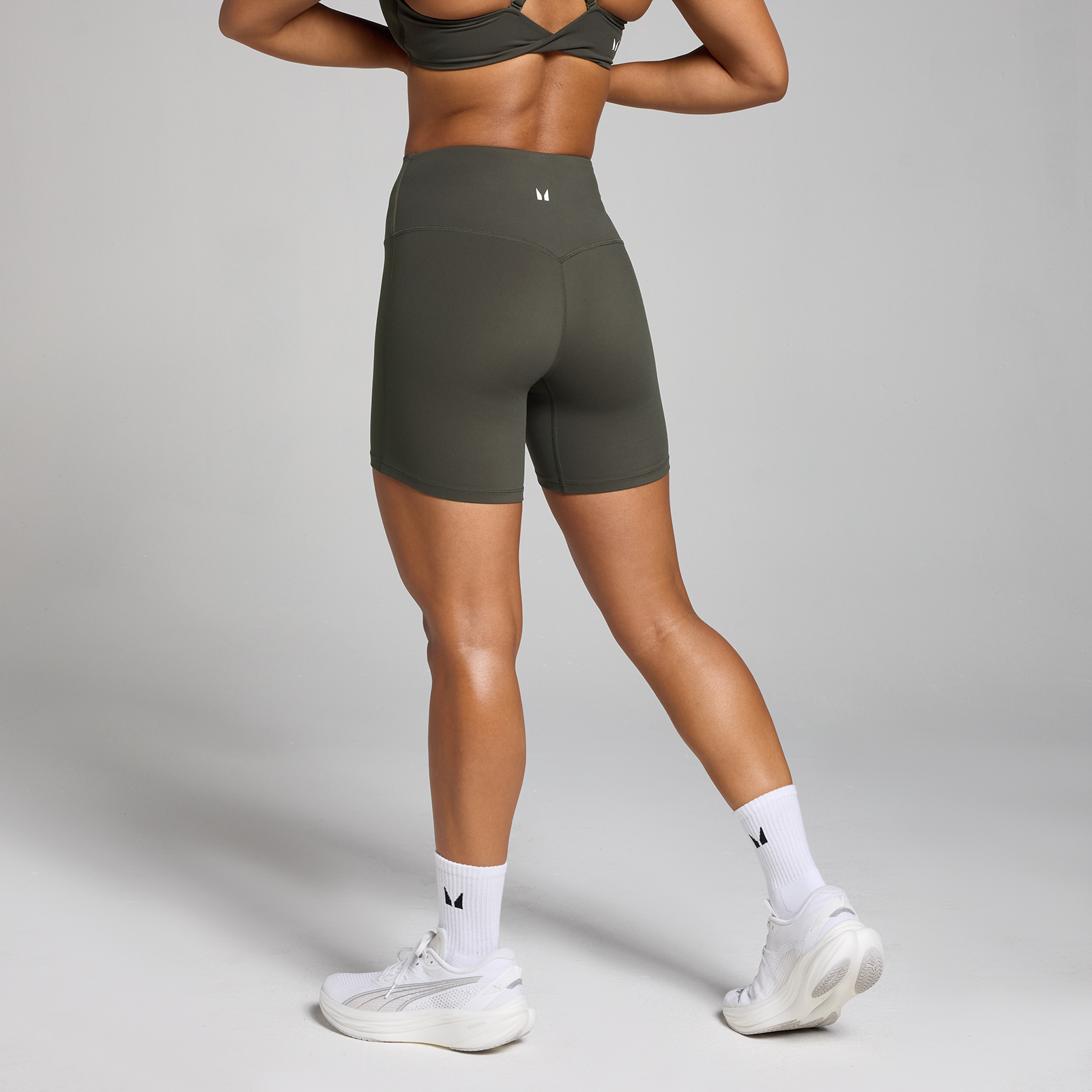 5059883381114 - Damen Shorts mit Hoher Taille – Nachtgrau - L