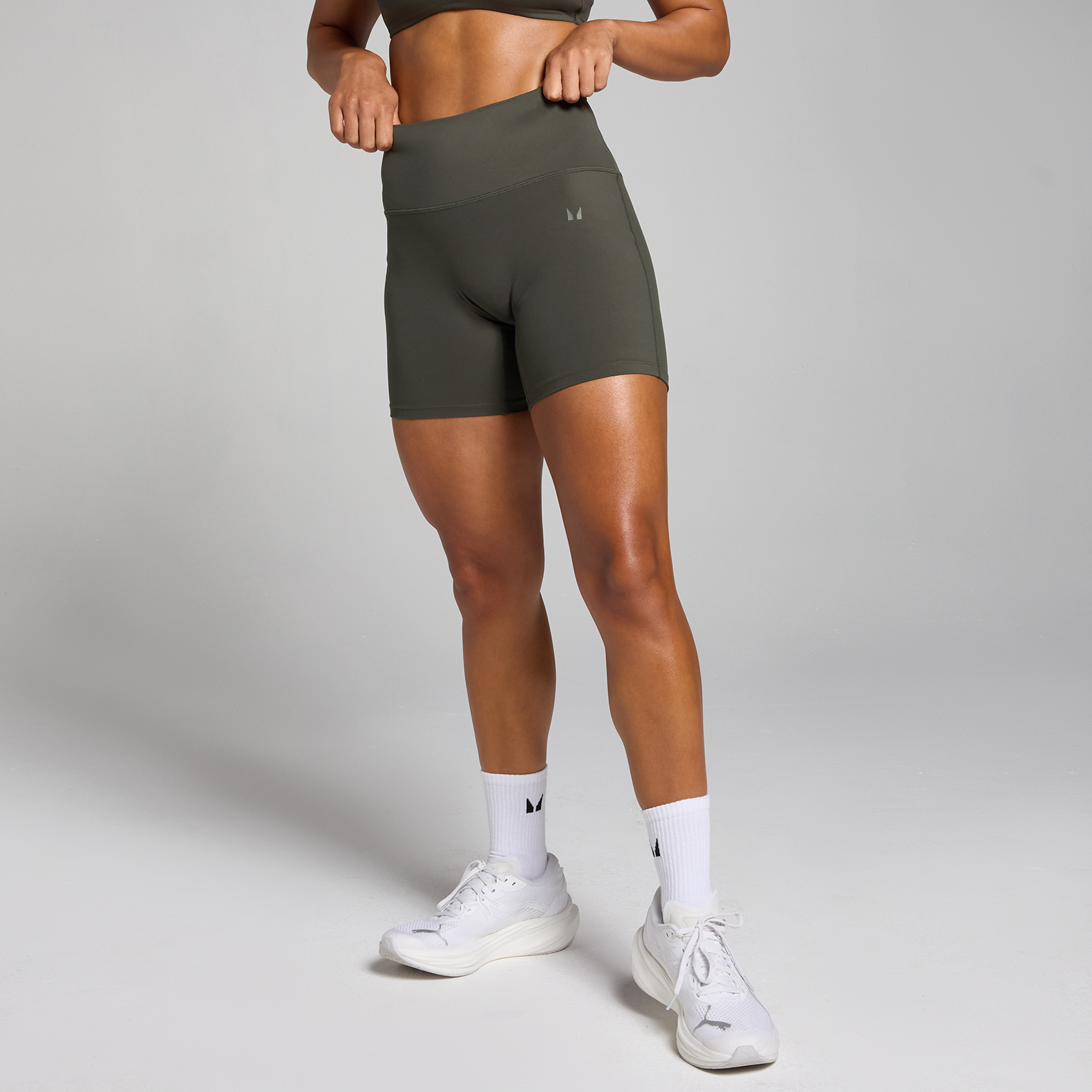 5059883381114 - Damen Shorts mit Hoher Taille – Nachtgrau - L