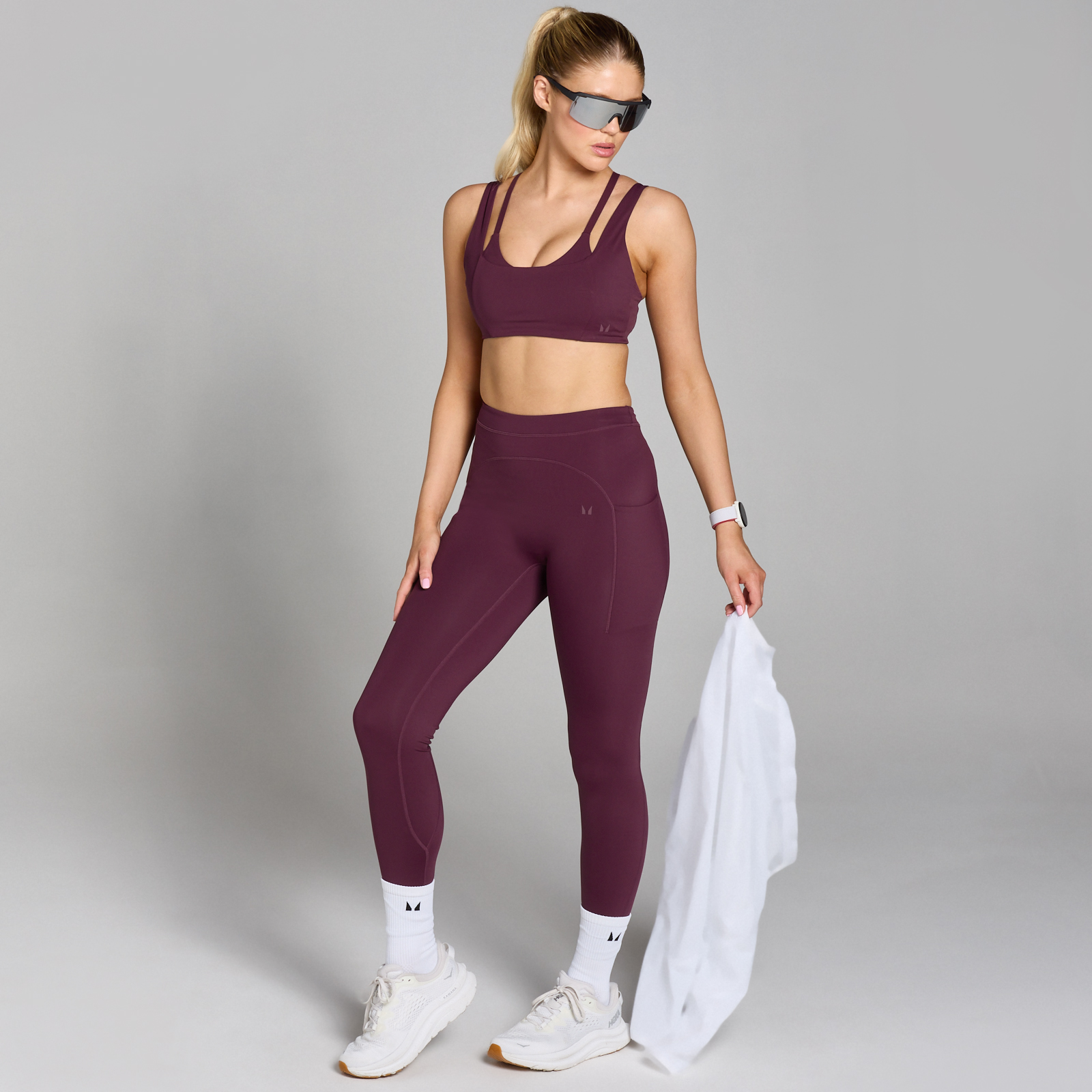 5059883379760 - Damen Tempo doppellagiger Sport-BH – Port - XS 5059883379760 - Damen Tempo doppellagiger Sport-BH – Port - XS