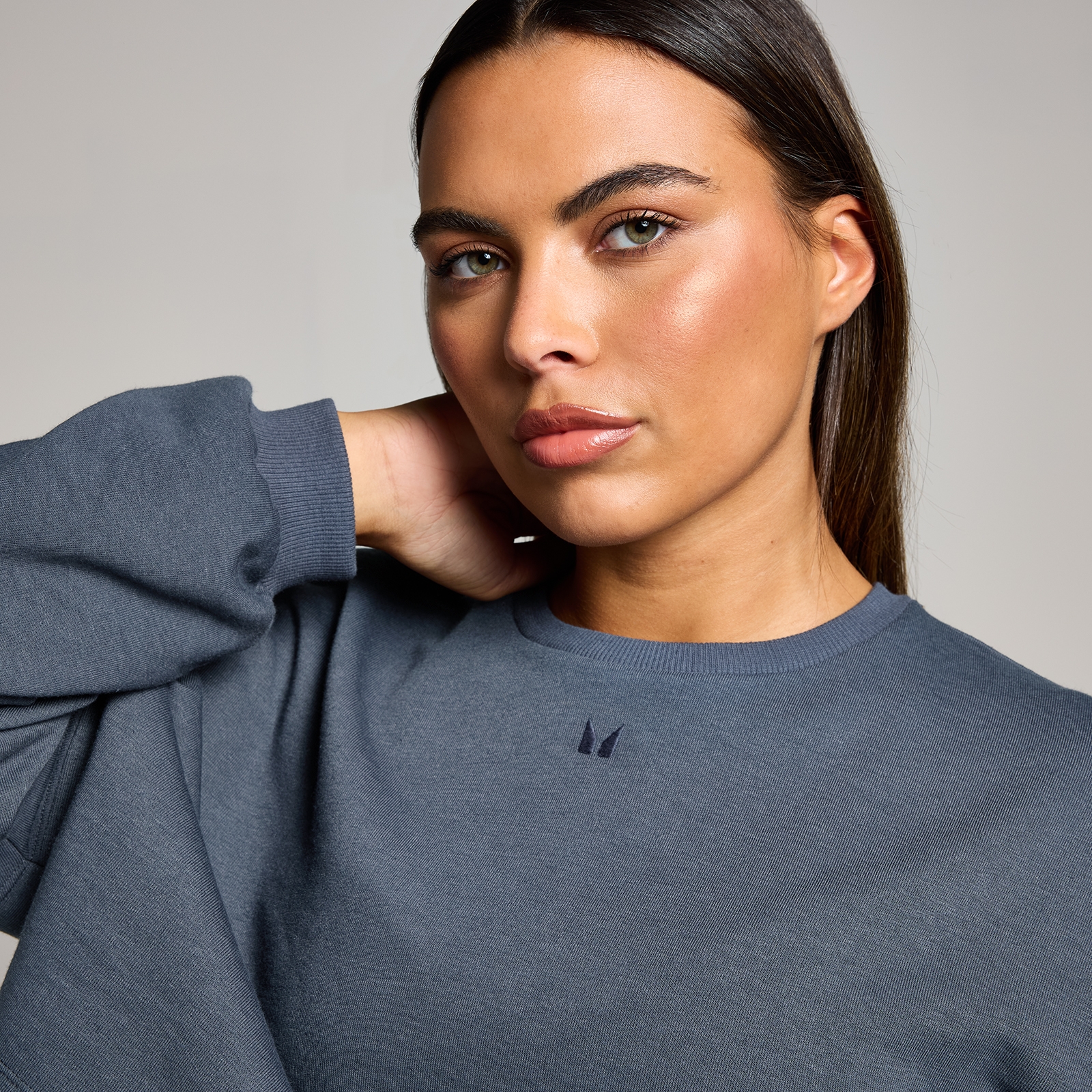 Thumbnail - MP Damen Tempo Lässiges Langärmeliges Crop-Top – Mitternacht - XL