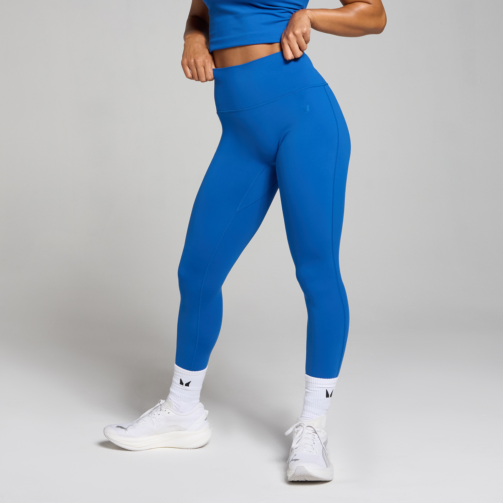 5059883380926 - Damen Leggings mit Hoher Taille – Echtblau - M