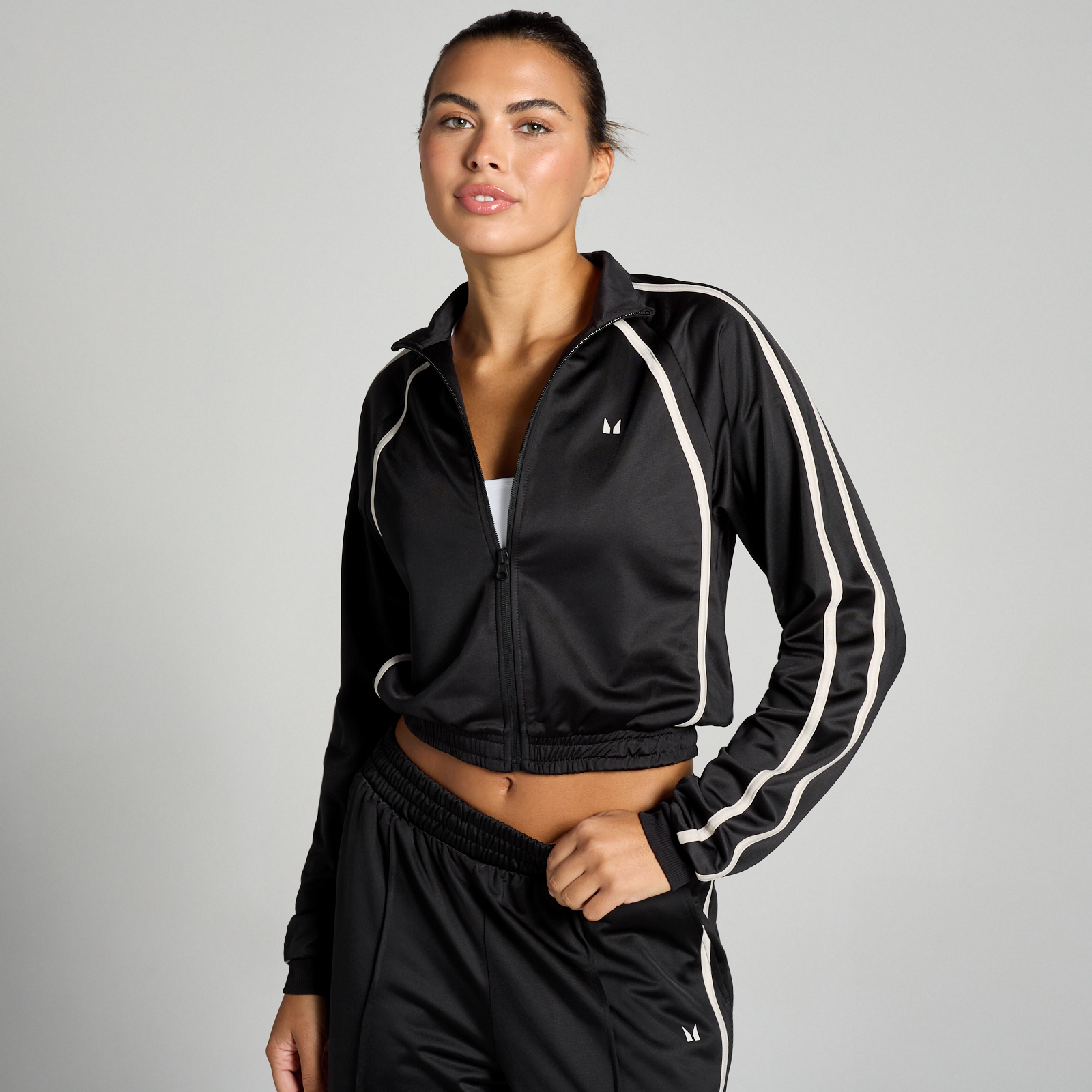 Myprotein UK MP Women's Tricot Track Jacket - Black/White