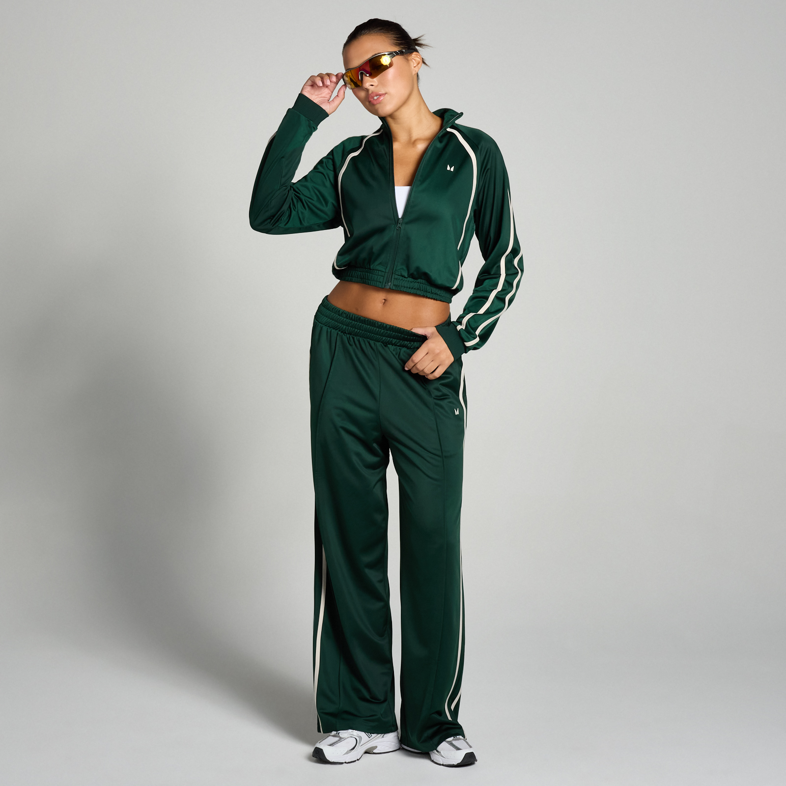 5059883381336 - Damen Trikot Trainingsjacke – Dunkles Smaragdgrün - S 5059883381336 - Damen Trikot Trainingsjacke – Dunkles Smaragdgrün - S