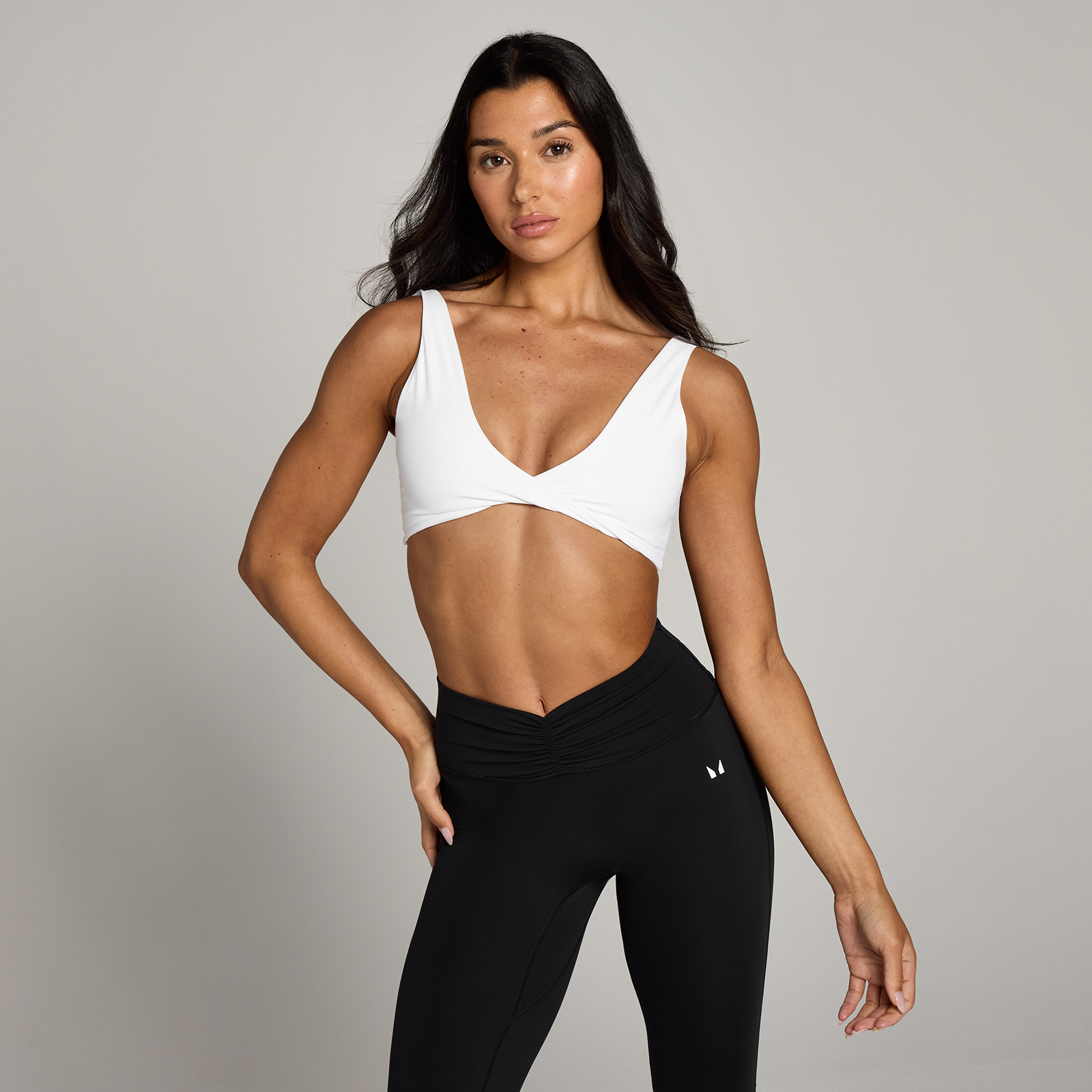 Myprotein UK MP Women's Tempo Twist Front Sports Bra - White