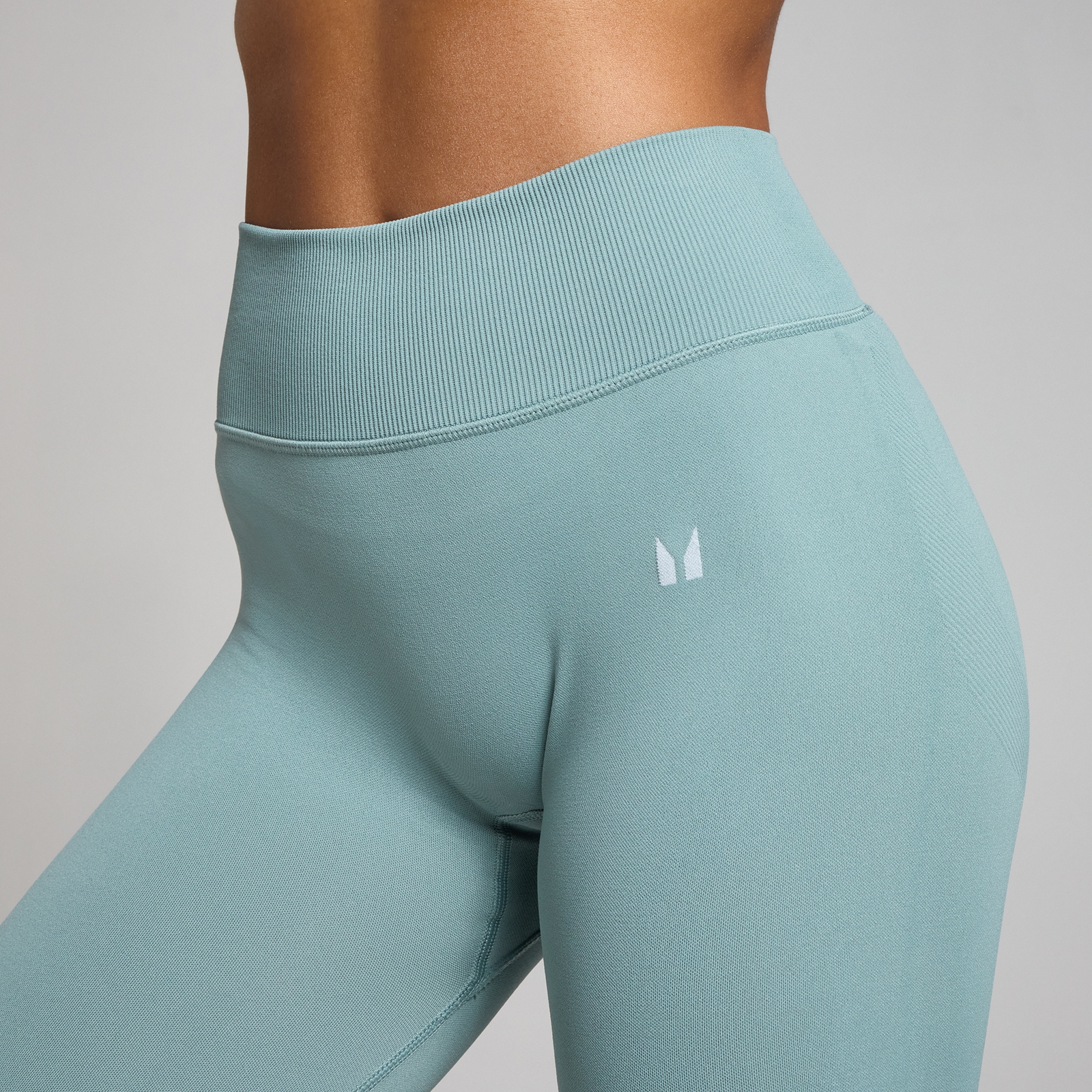 Thumbnail - MP Damen Tempo Mittelhohe Nahtlose Leggings – Blei - M