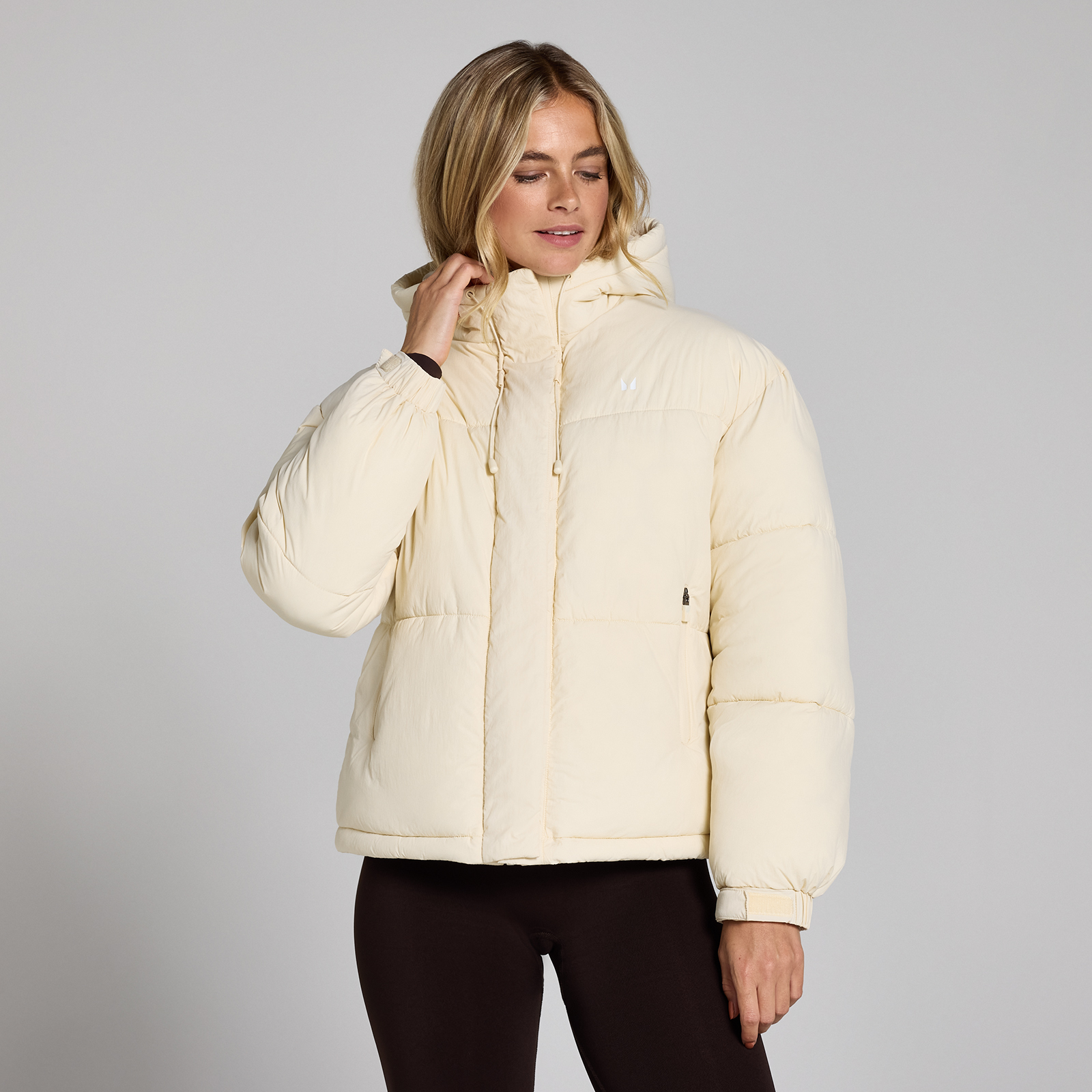 Myprotein UK MP Women's Short Padded Puffer Jacket - Soft Cream