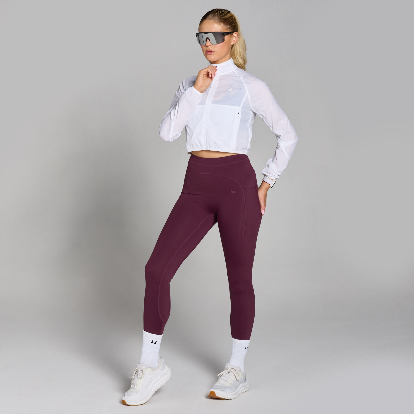 5059883379135 - Damen Velocity Slim Fit Crop-Windbreaker für Damen – Weiß - L 5059883379135 - Damen Velocity Slim Fit Crop-Windbreaker für Damen – Weiß - L