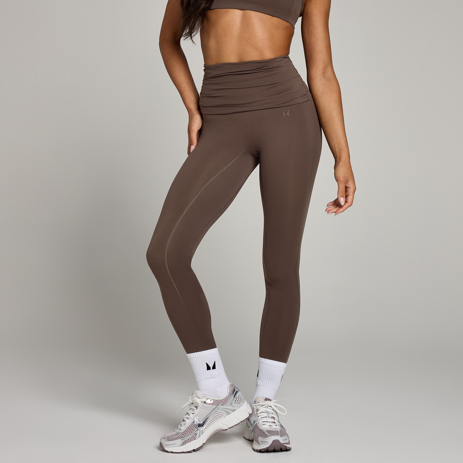 MP Women's Studio Fold Over Legging - Chocolate - XL
