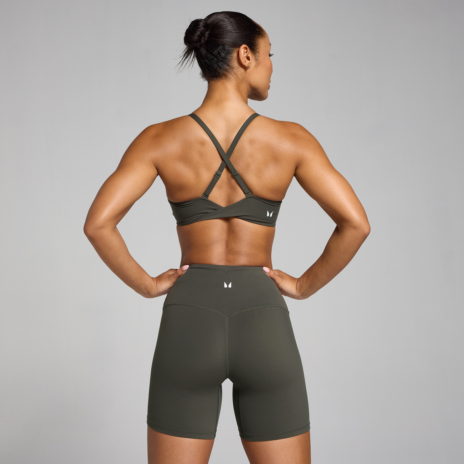 5059883380087 - Damen Tempo Sport-BH mit Twist-Rücken – Nachtgrau - M