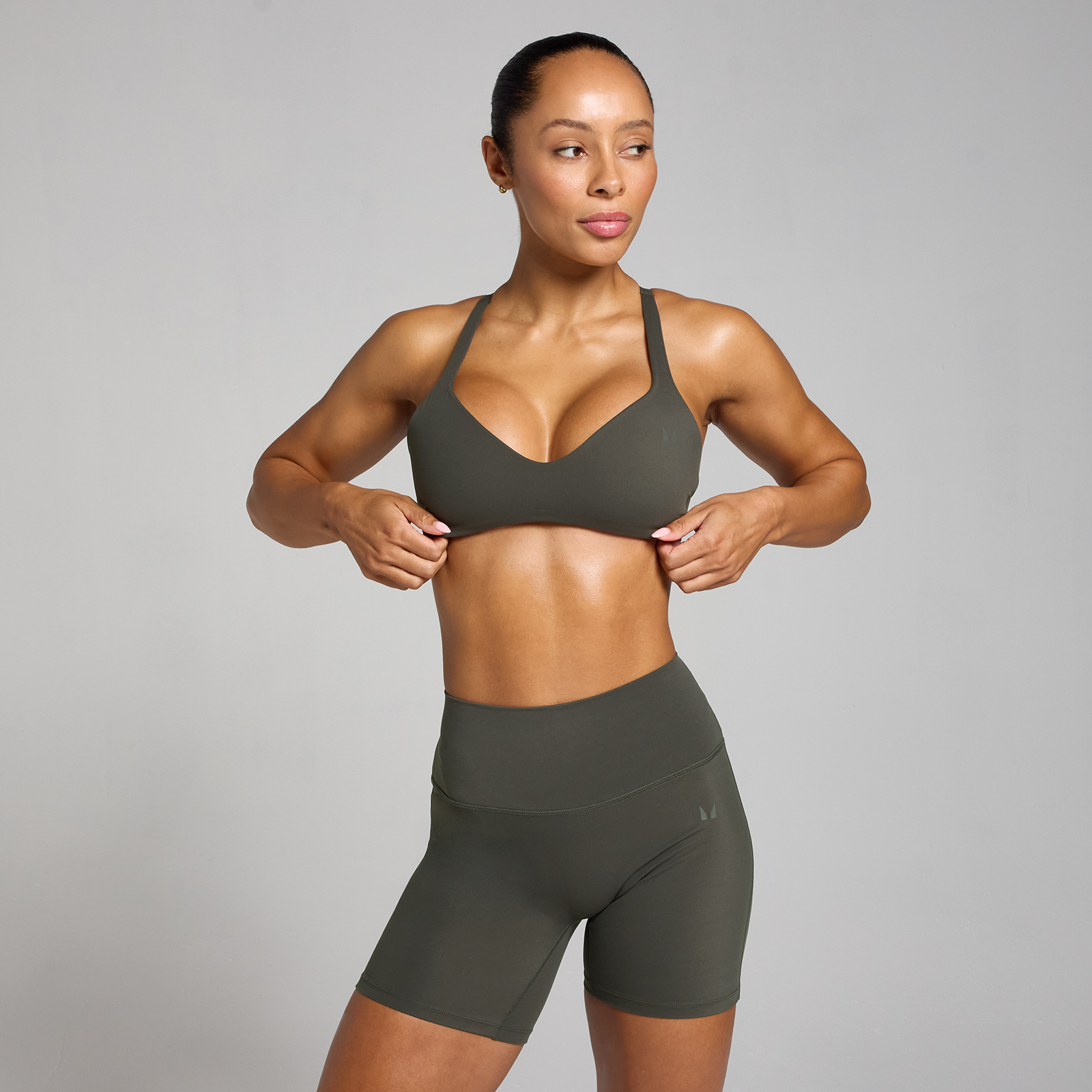 5059883380087 - Damen Tempo Sport-BH mit Twist-Rücken – Nachtgrau - M