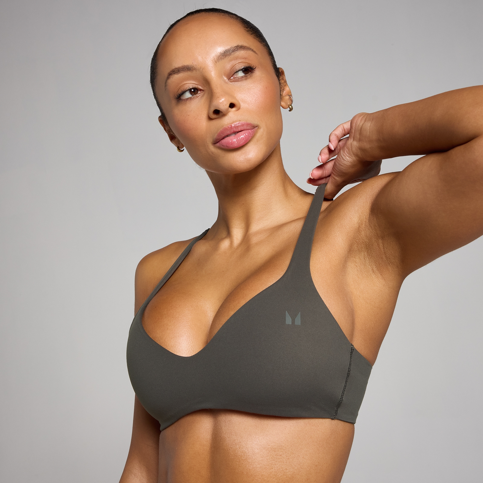 Thumbnail - MP Damen Tempo Sport-BH mit Twist-Rücken – Nachtgrau - M
