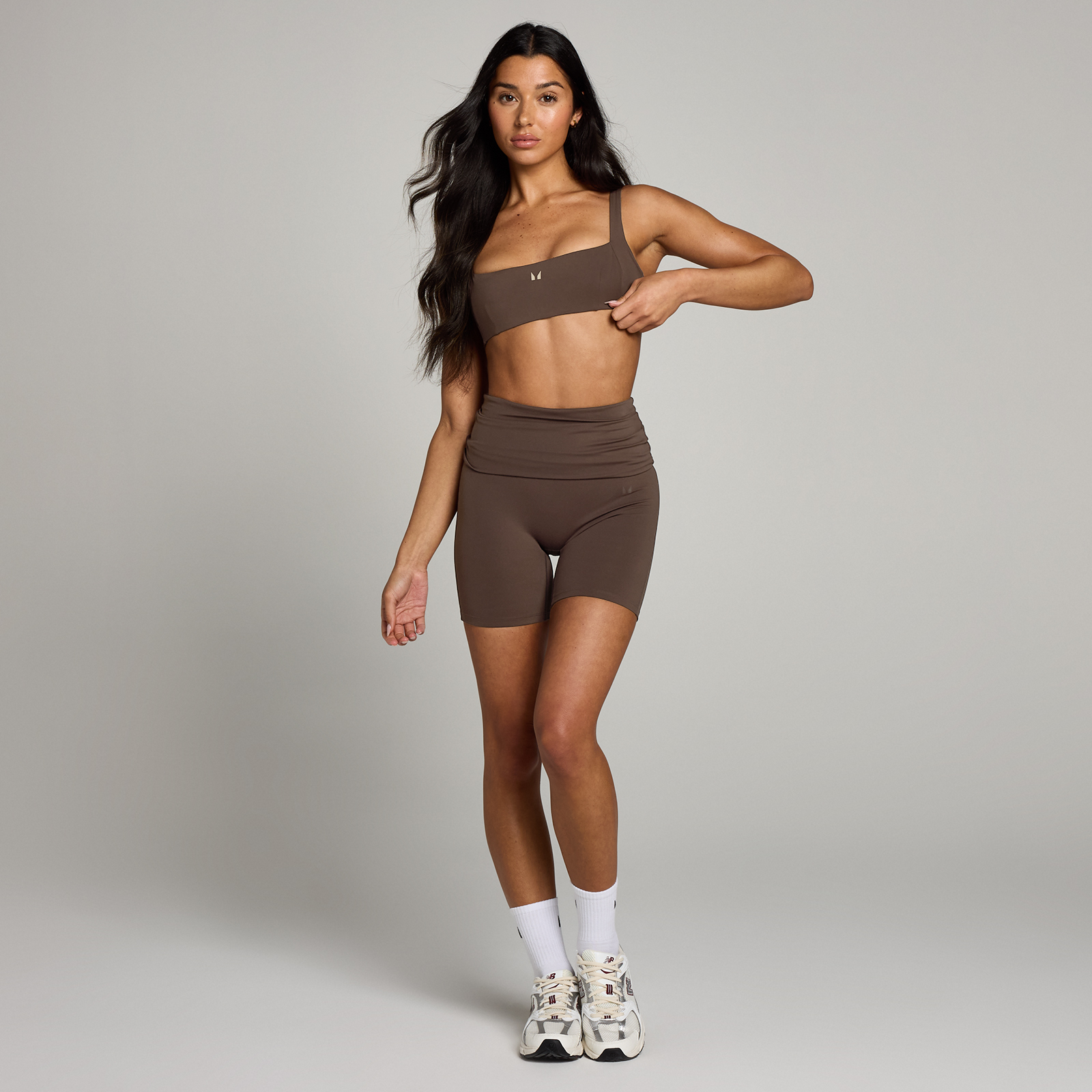 5059883378435 - Damen Studio Sport-BH mit offenem Rückenausschnitt – Schokolade - XXL 5059883378435 - Damen Studio Sport-BH mit offenem Rückenausschnitt – Schokolade - XXL