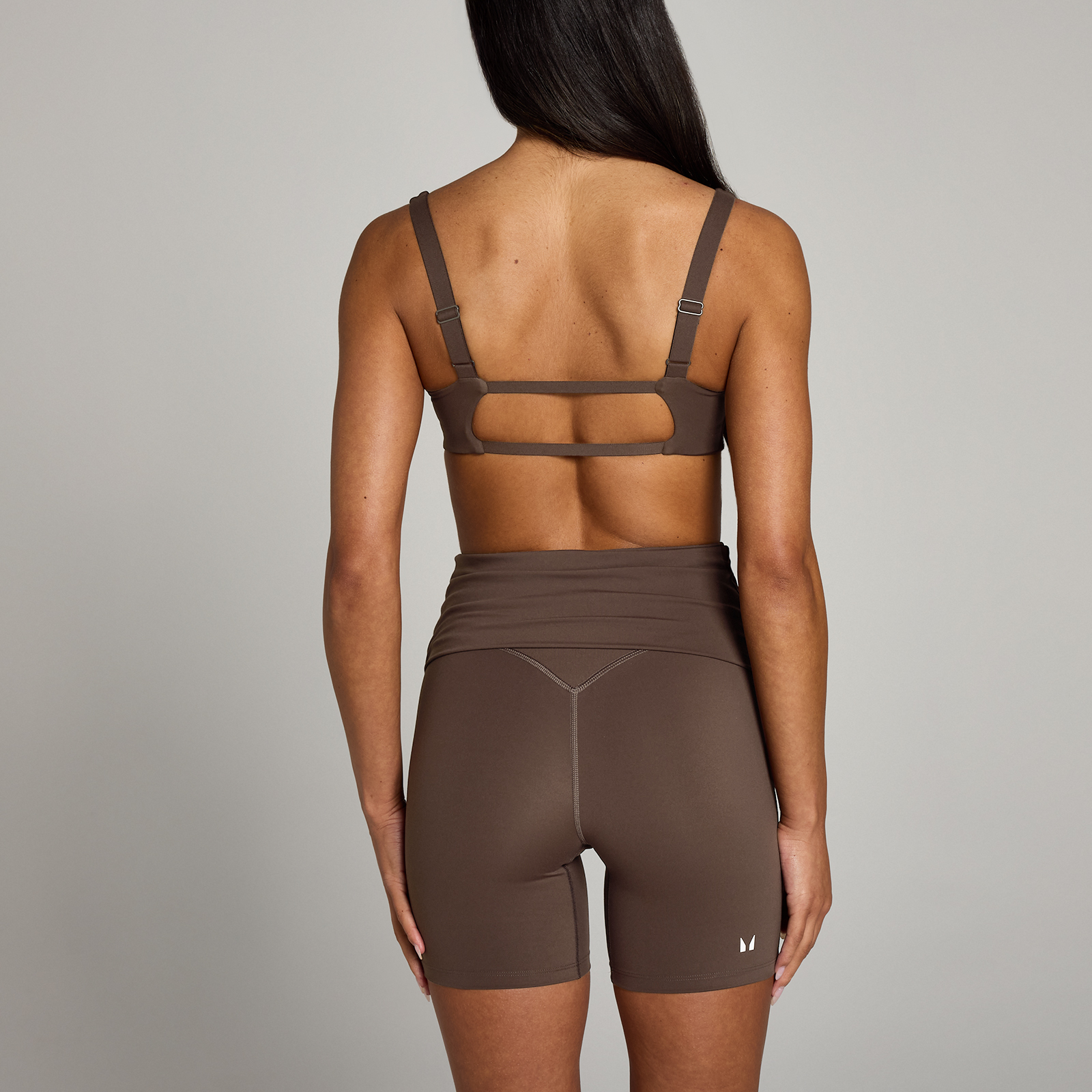 5059883378435 - Damen Studio Sport-BH mit offenem Rückenausschnitt – Schokolade - XXL 5059883378435 - Damen Studio Sport-BH mit offenem Rückenausschnitt – Schokolade - XXL