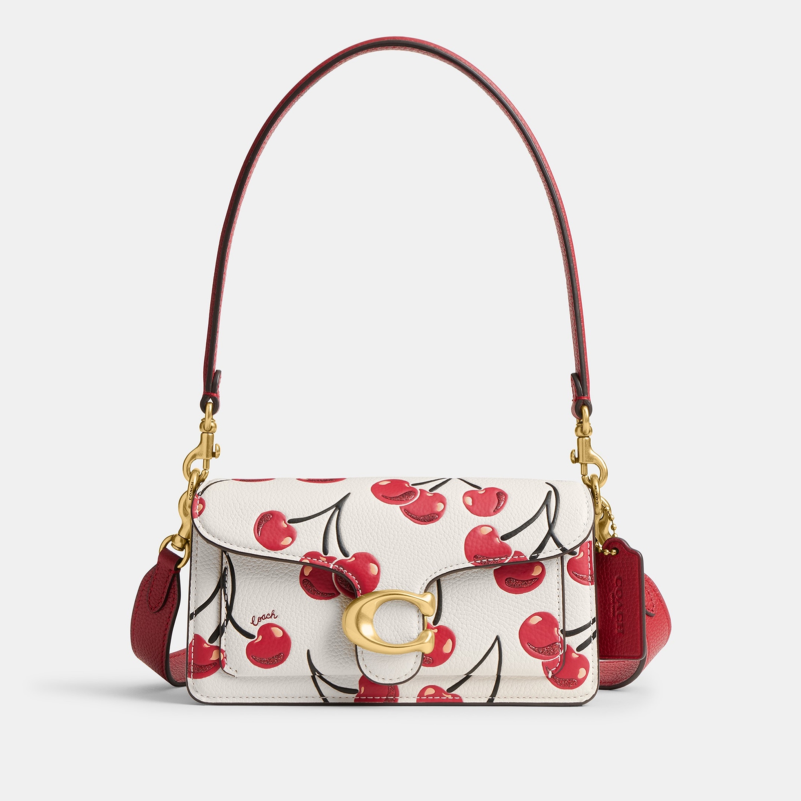 Coach Tabby 20 Pebble-Grain Leather Shoulder Bag