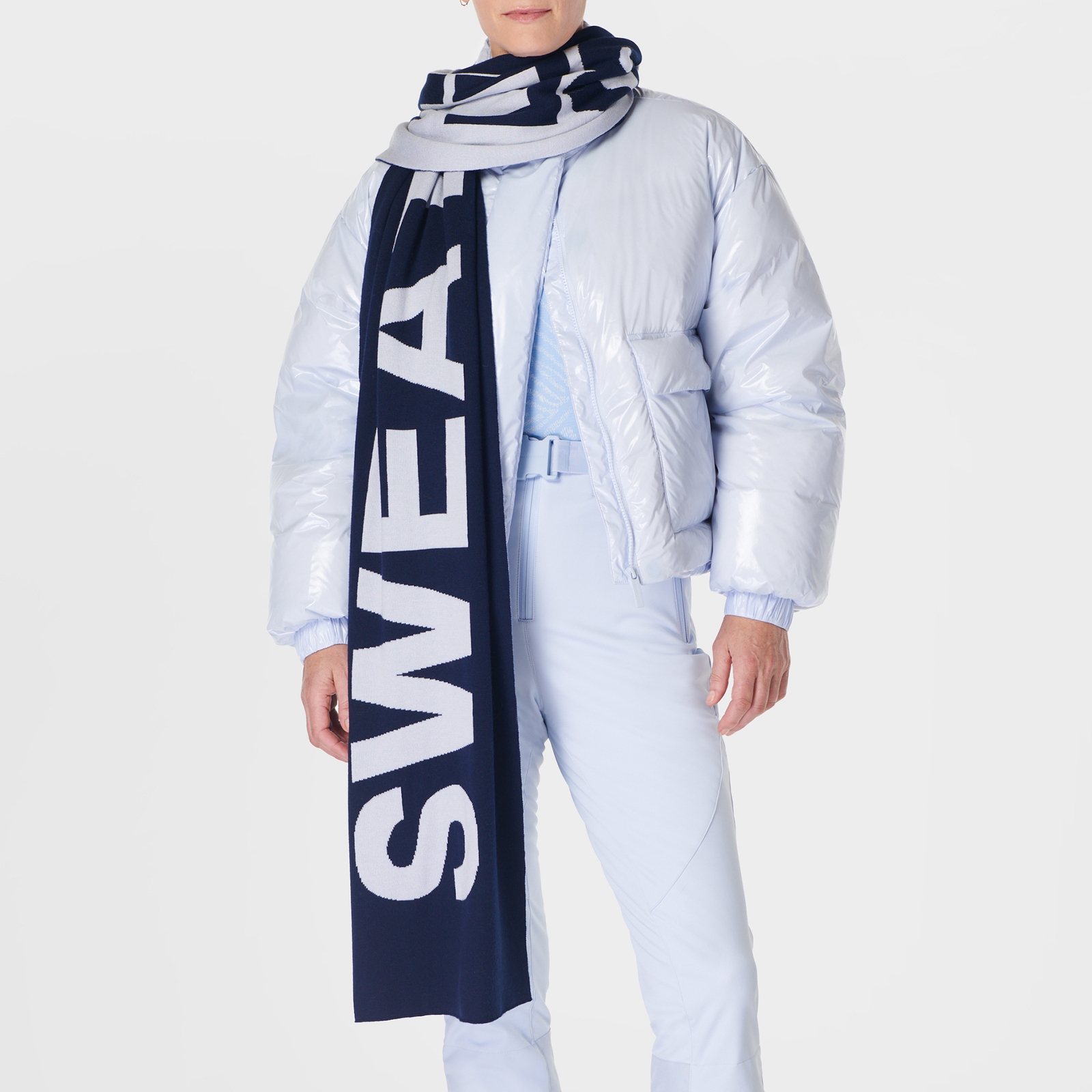Sweaty Betty Cropped Ski  Coated Shell Puffer Coat - XS