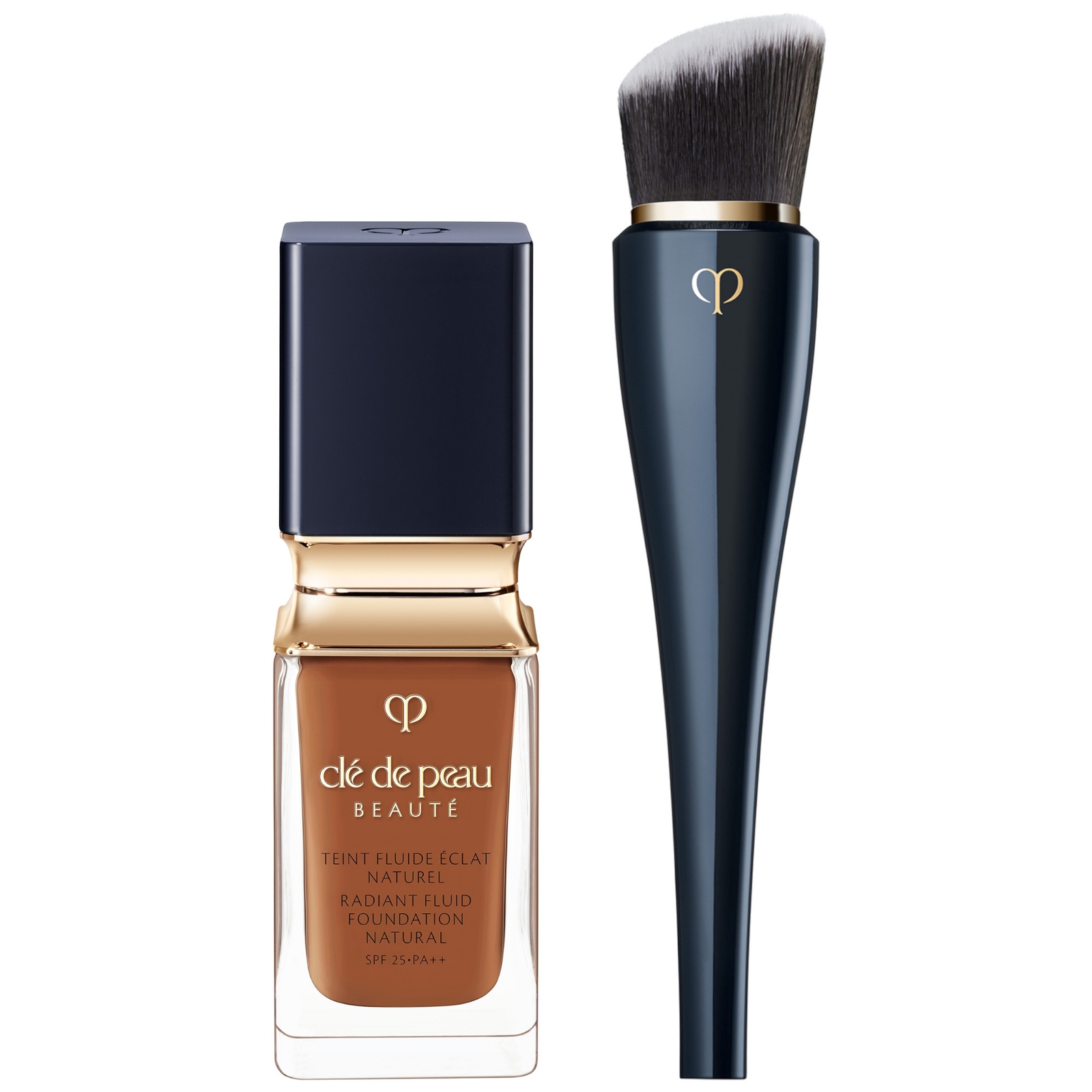 

Clé de Peau Beauté Radiant Fluid Foundation Natural 35ml & Clé de Peau Beauté High Coverage Foundation Brush (Various Shades) - O100