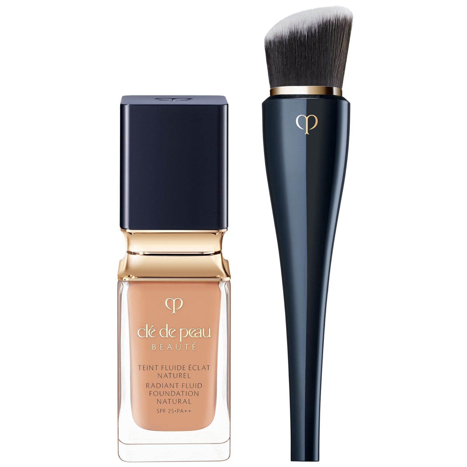

Clé de Peau Beauté Radiant Fluid Foundation Natural 35ml & Clé de Peau Beauté High Coverage Foundation Brush (Various Shades) - WB40