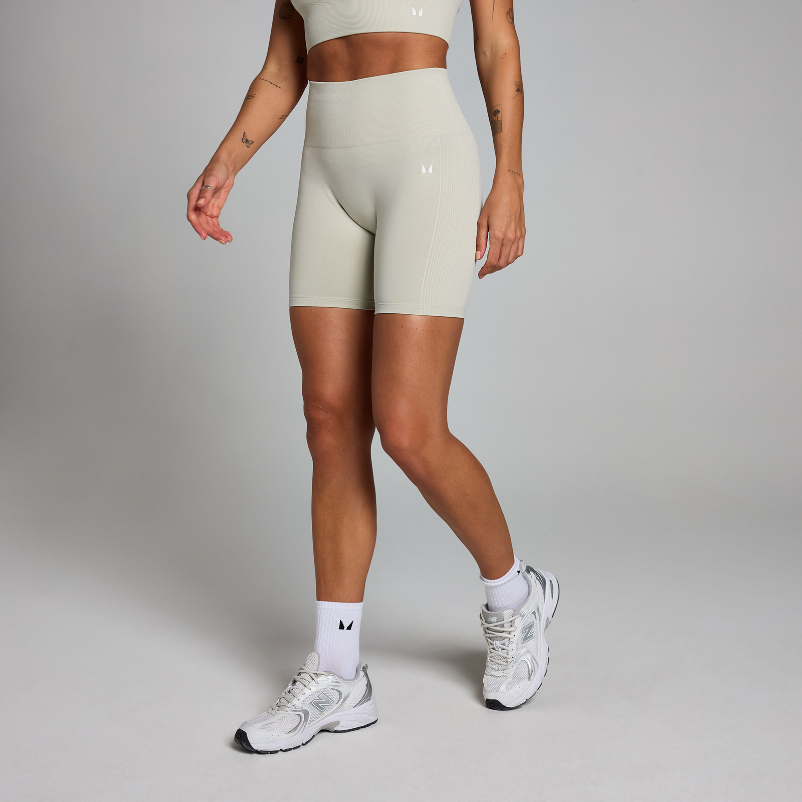 MP Women's Shape Seamless Cycling Shorts - Ash - XXL
