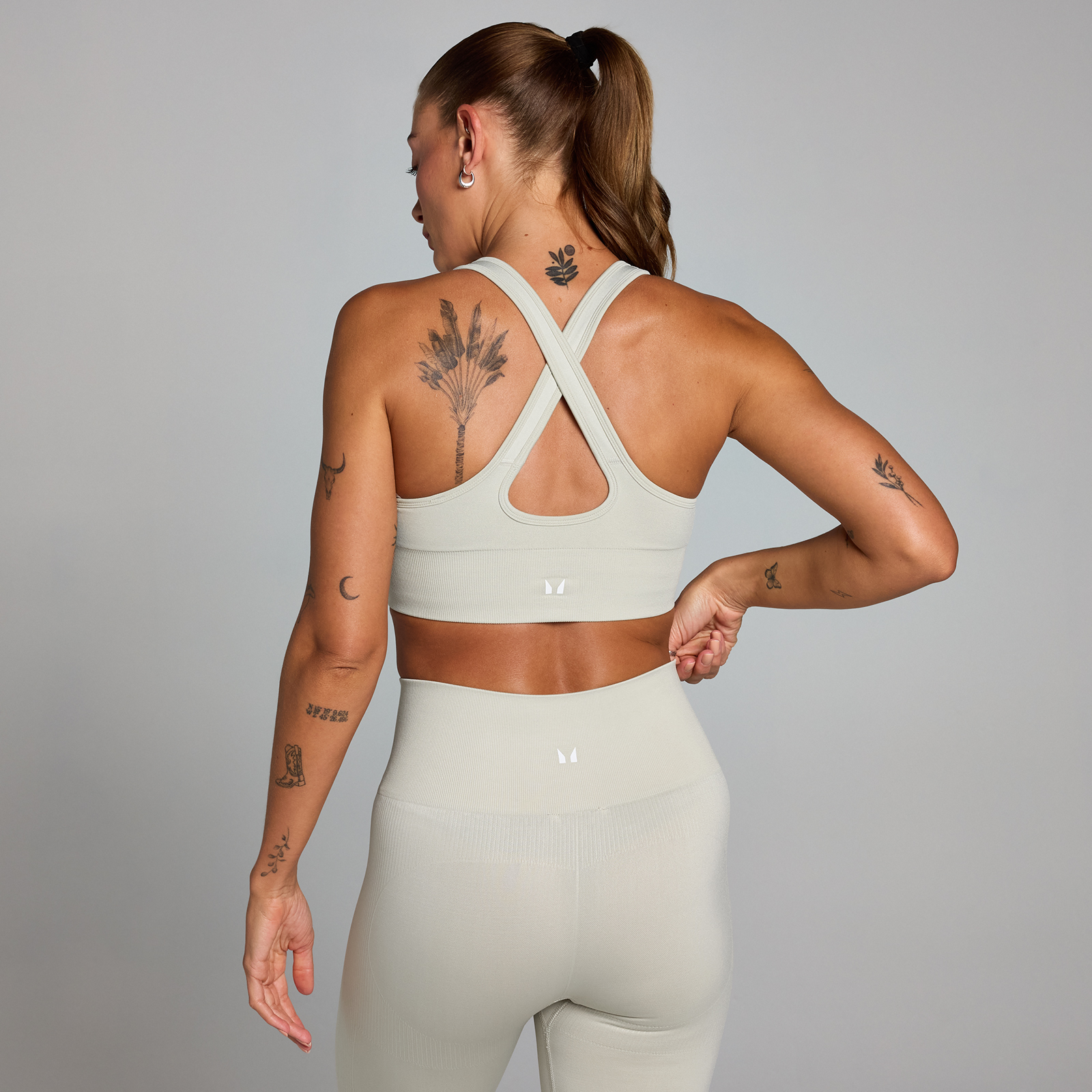 5059883383736 - Damen Shape Nahtloser Sport-BH — Aschgrau - M