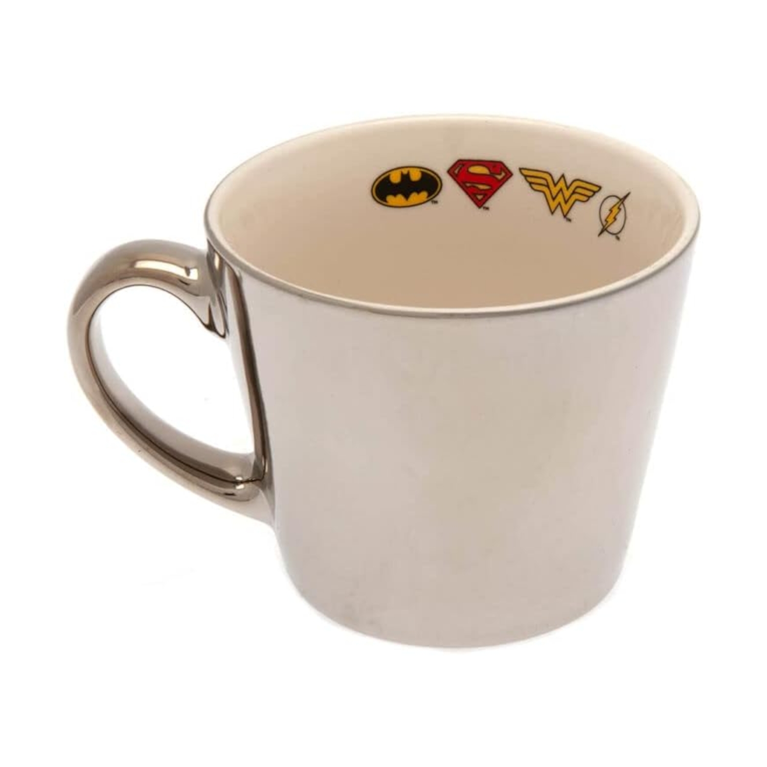 DC Comics Logo Collectors Plate & Mirror Mug Set