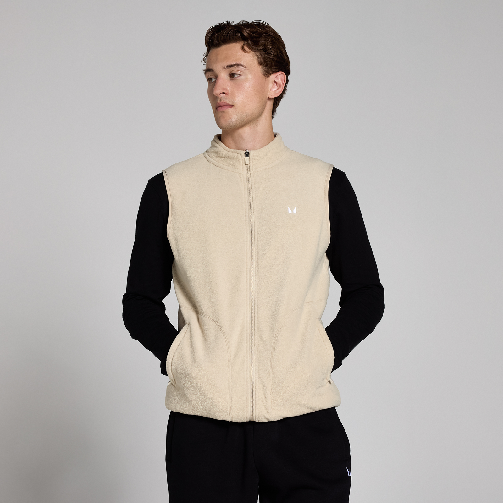 5059883384818 - Herren Fleece-Weste – Hafer - XS