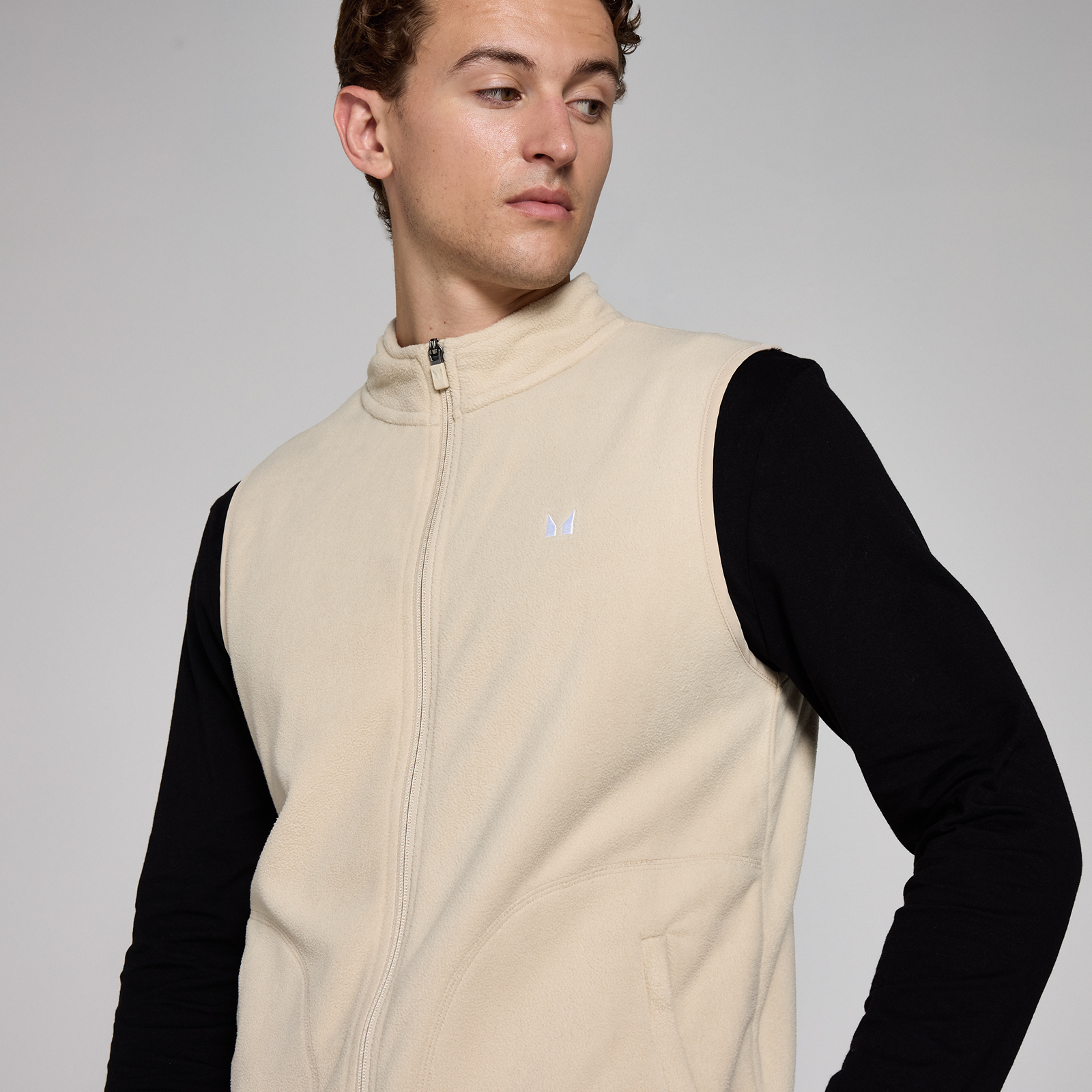 Thumbnail - MP Herren Fleece-Weste – Hafer - XS
