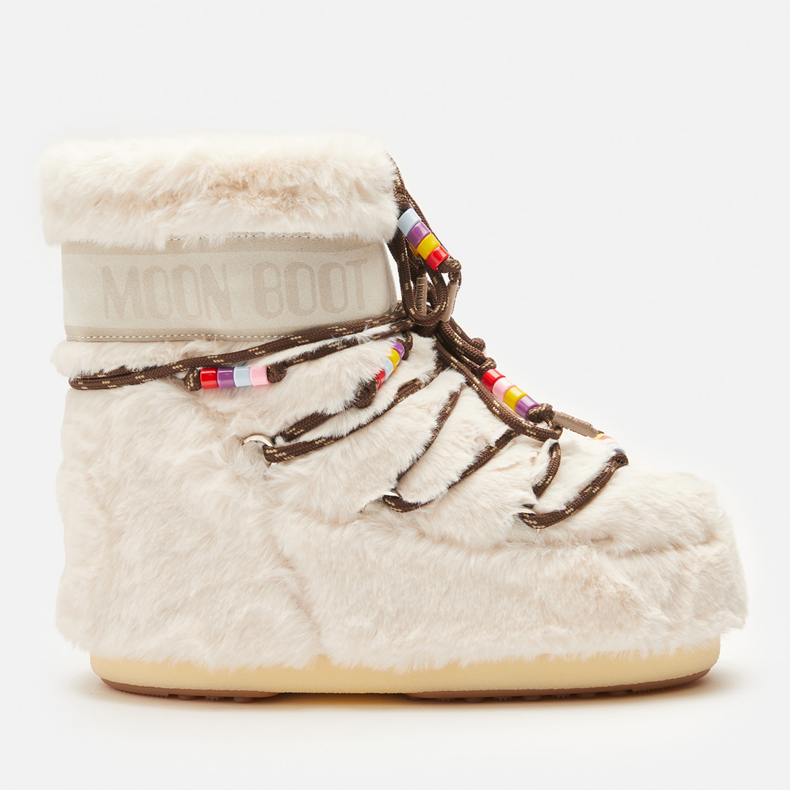 Moon Boot Women's Icon Faux Fur Beads Boots