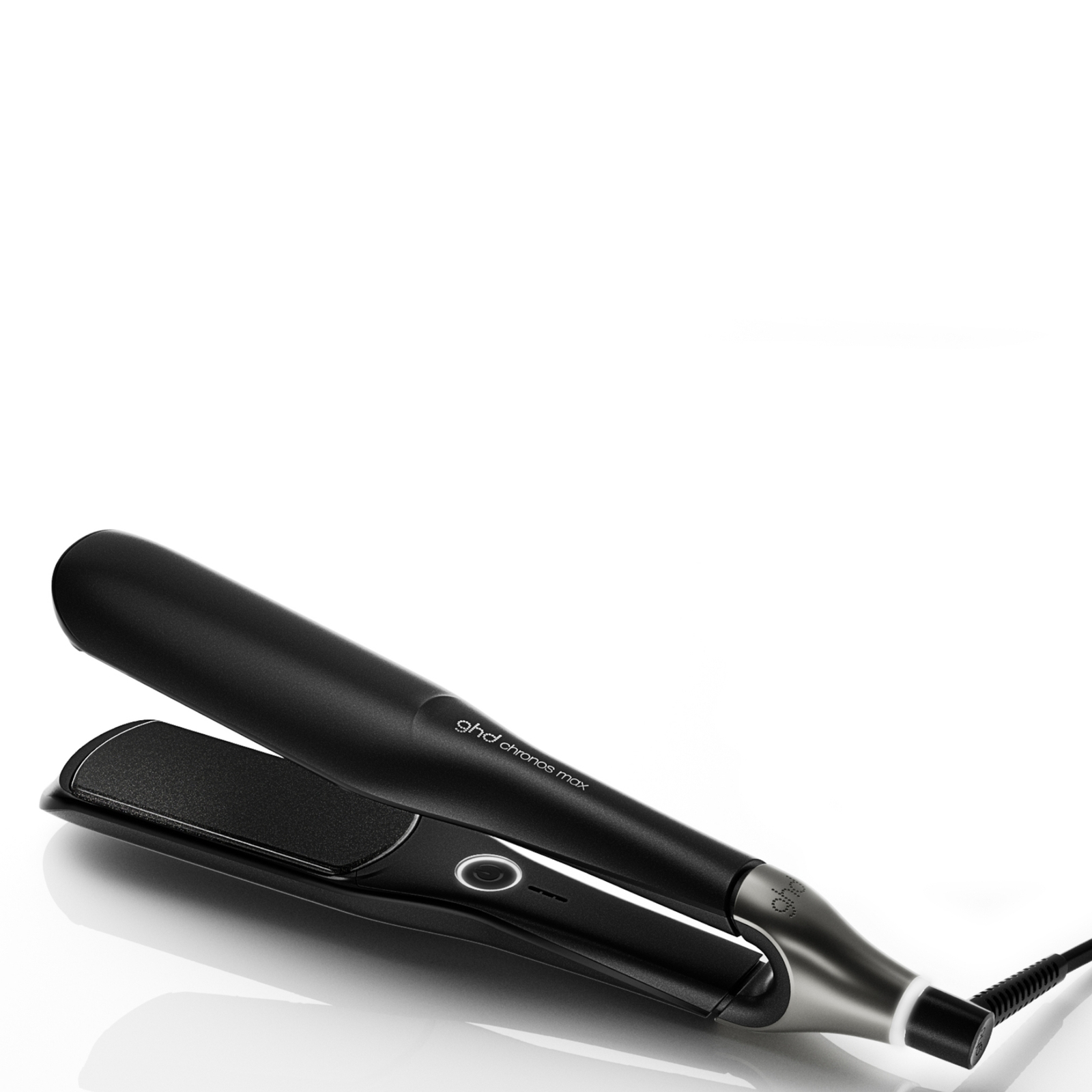 Ghd Chronos Max Wide Plate Hair Straightener Black In Black