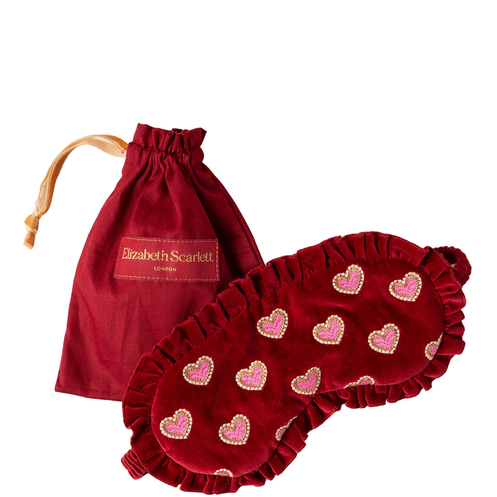 

Elizabeth Scarlett Love Hearts Rouge Velvet Eye Mask