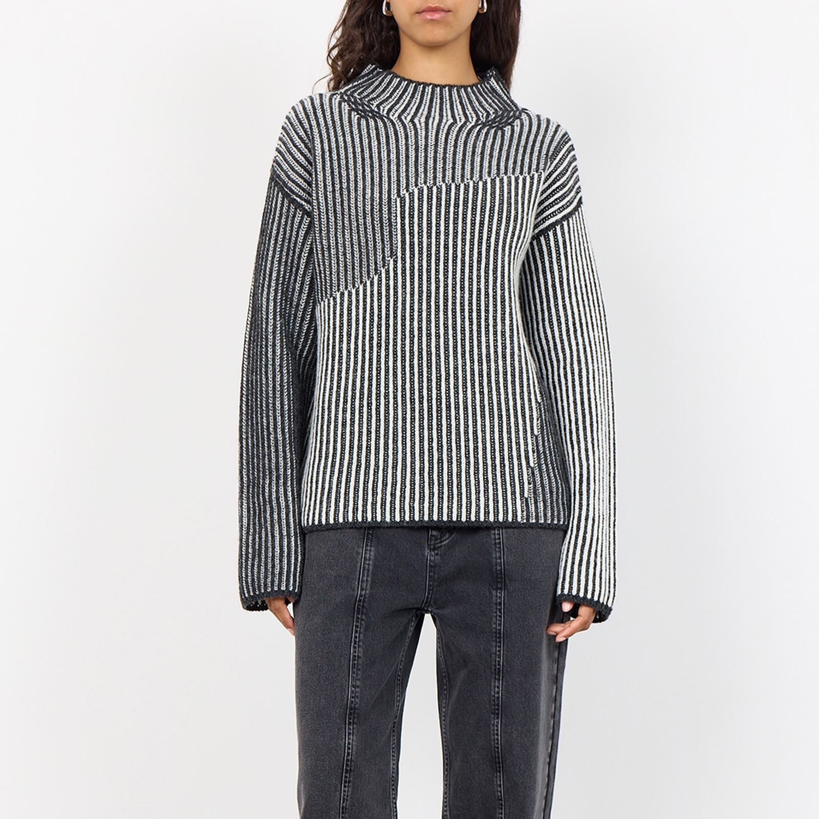 Leveté Room Jinna Wool-Blend Jacquard Knit Jumper - M / 38