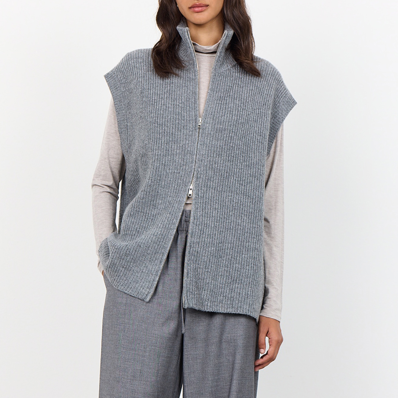 Leveté Room Juliana Wool-Blend Ribbed-Knit Jumper