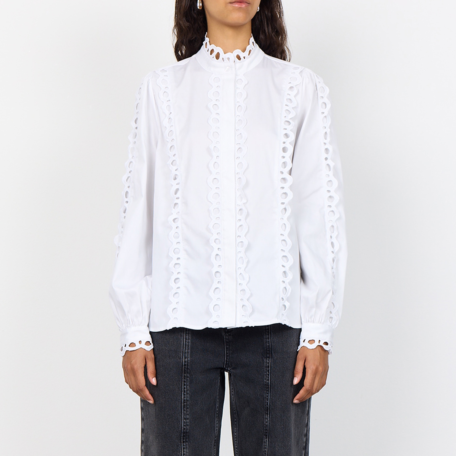 Leveté Room Isla Cotton-Blend Poplin Shirt - M / 38