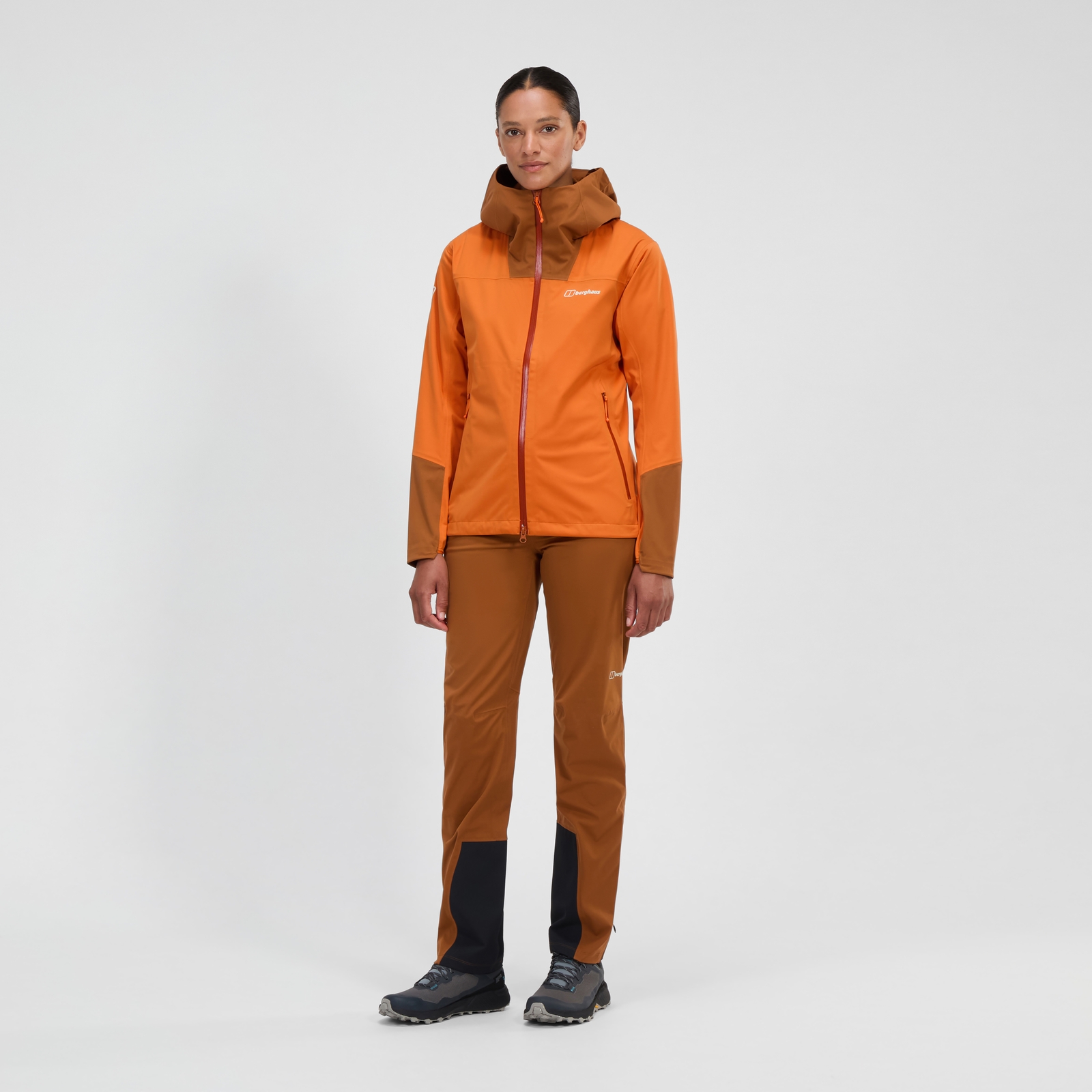Women's Ridge-Roamer Softshell Jacket - Orange/Brown