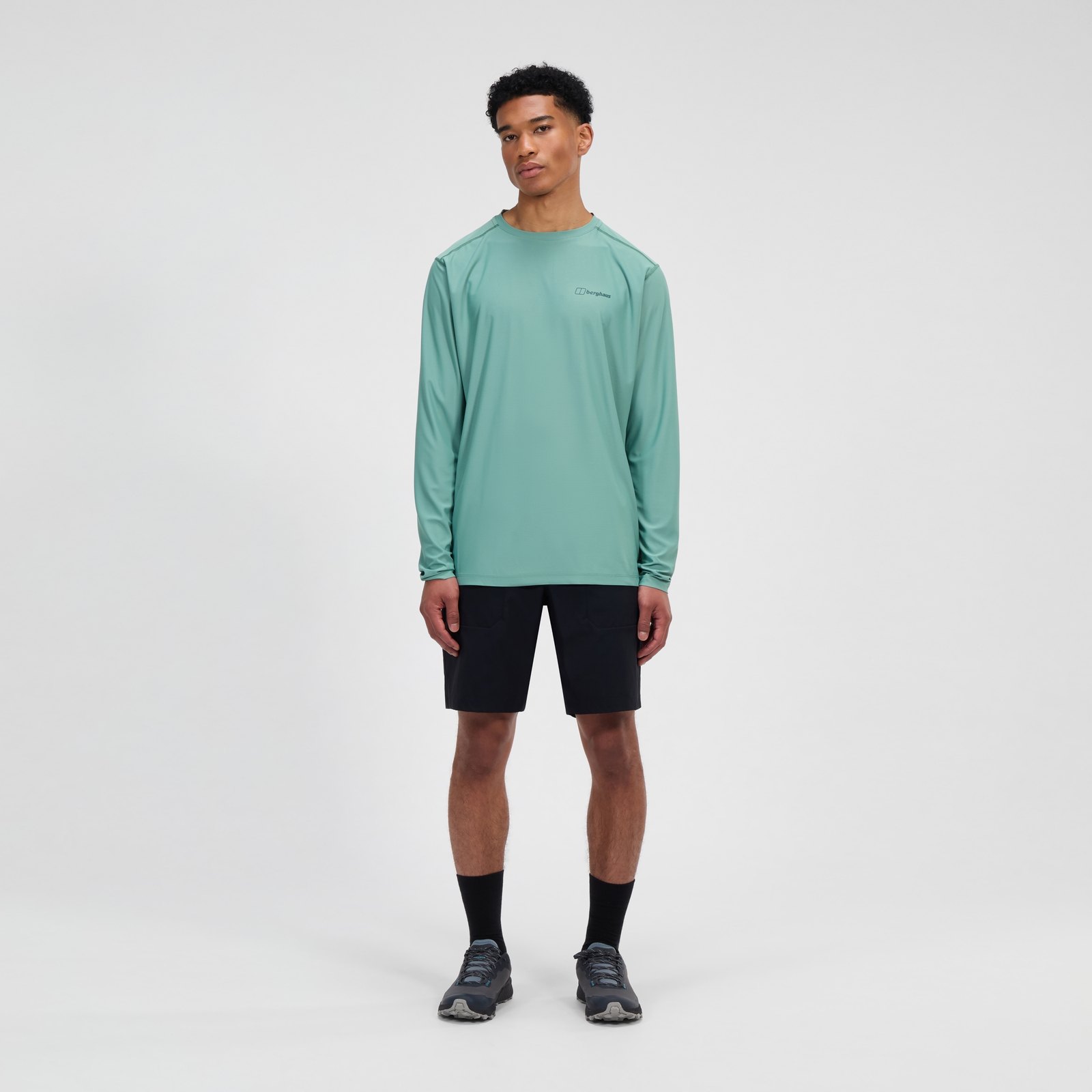 Men's 24/7 Crew Long Sleeve Tech Tee - Green