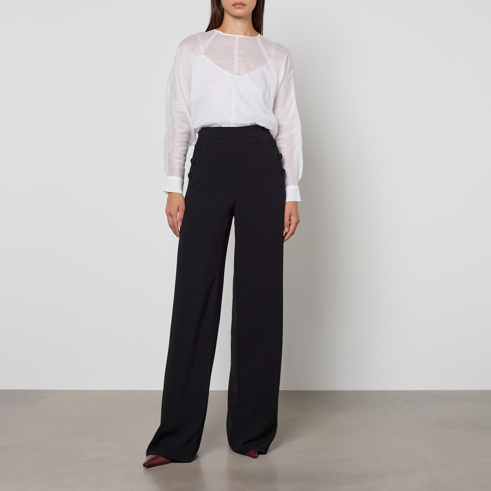 Max Mara Studio Rina Crepe Trousers - UK 10