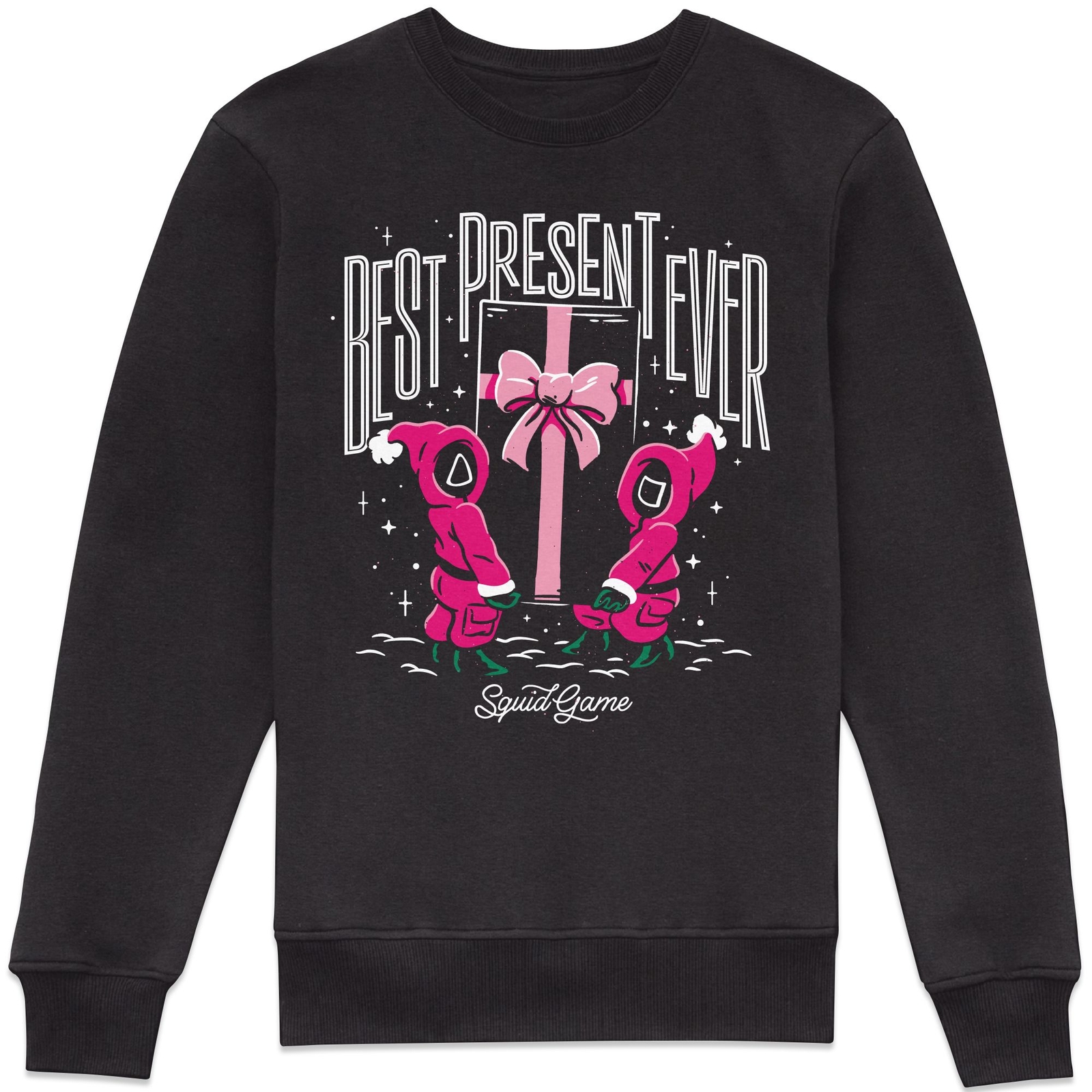 Squid Game Best Present Ever Sweatshirt - Black - 5XL