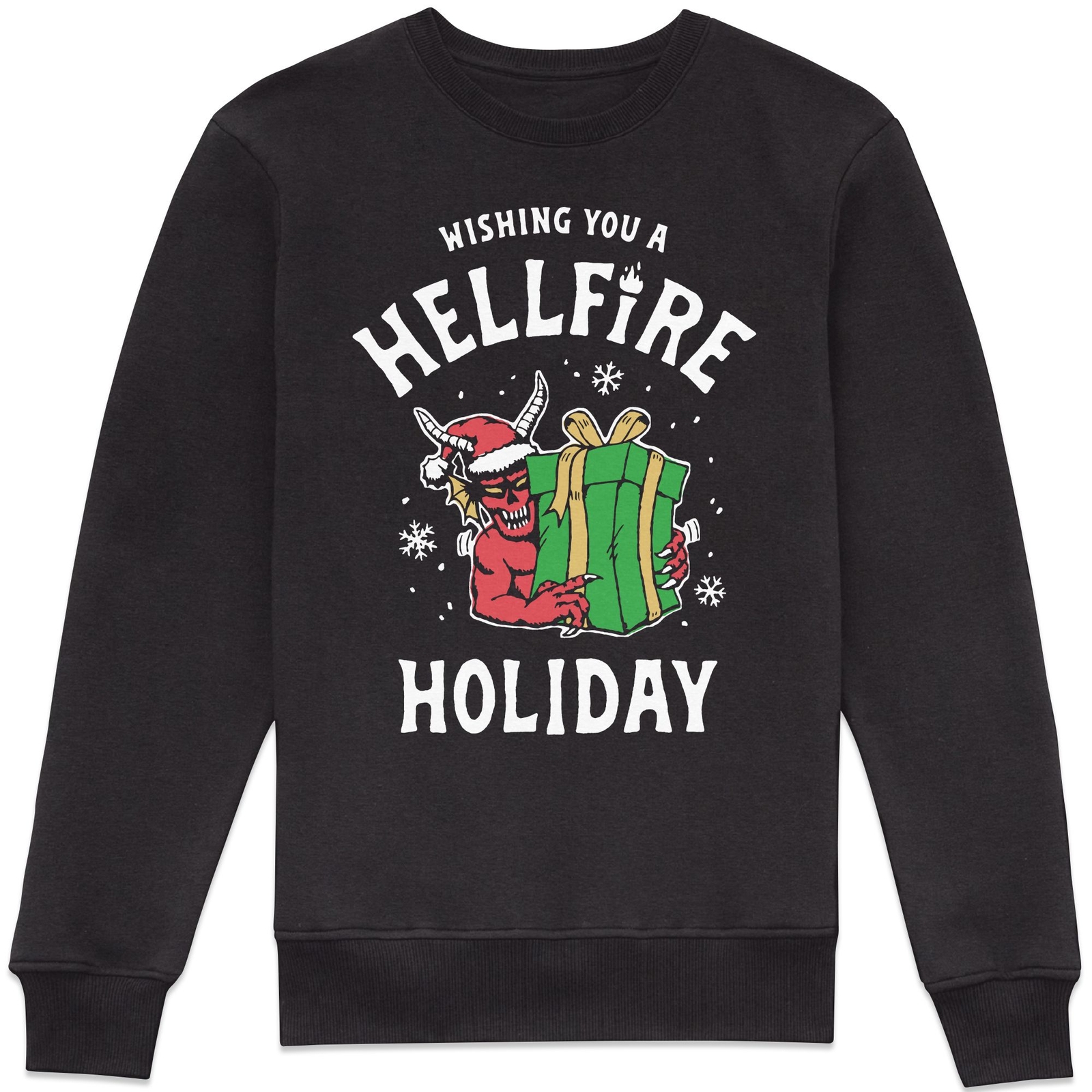 Stranger Things Hellfire Holiday Sweatshirt - Black - M