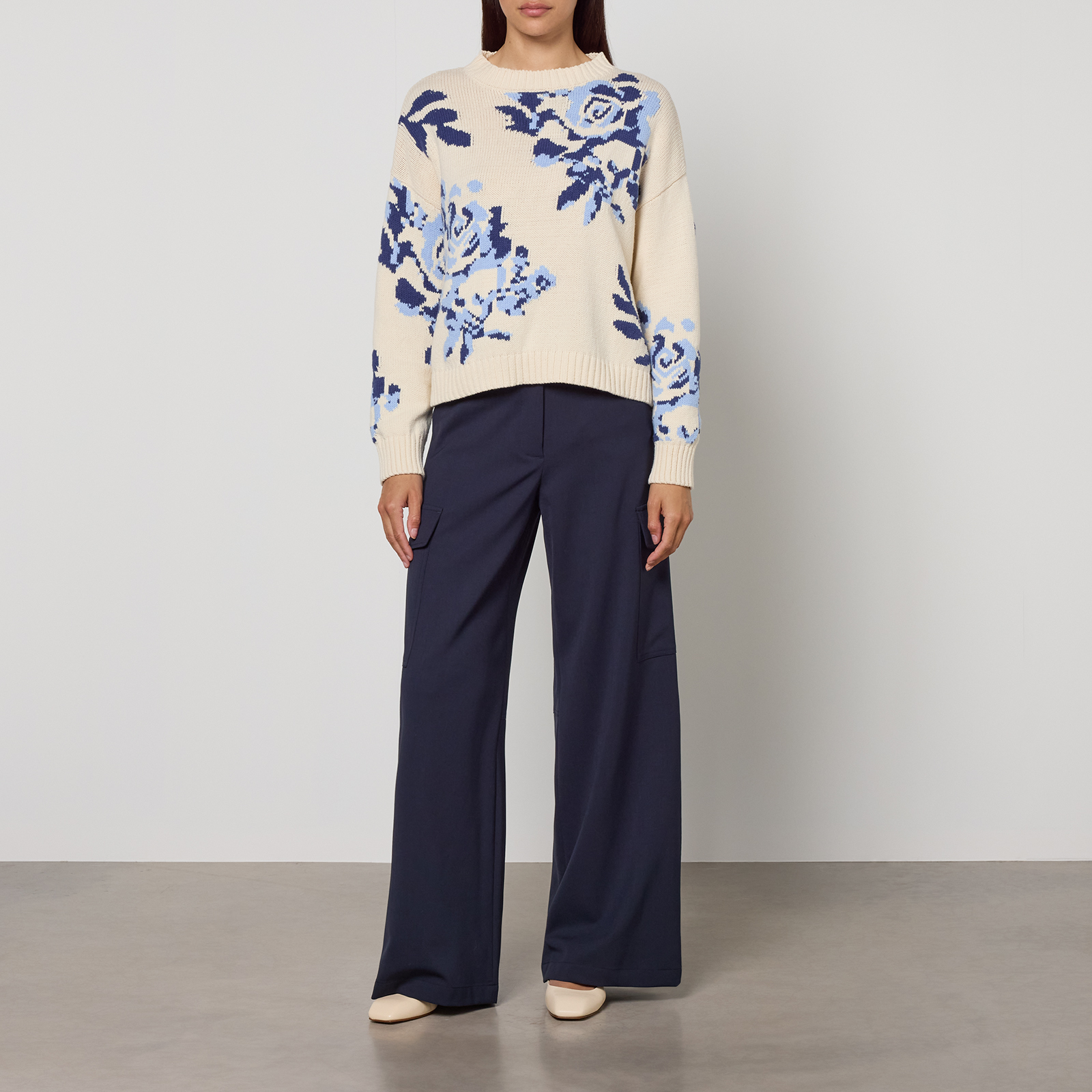 Weekend Max Mara Hidalgo Twill Trousers - UK 6