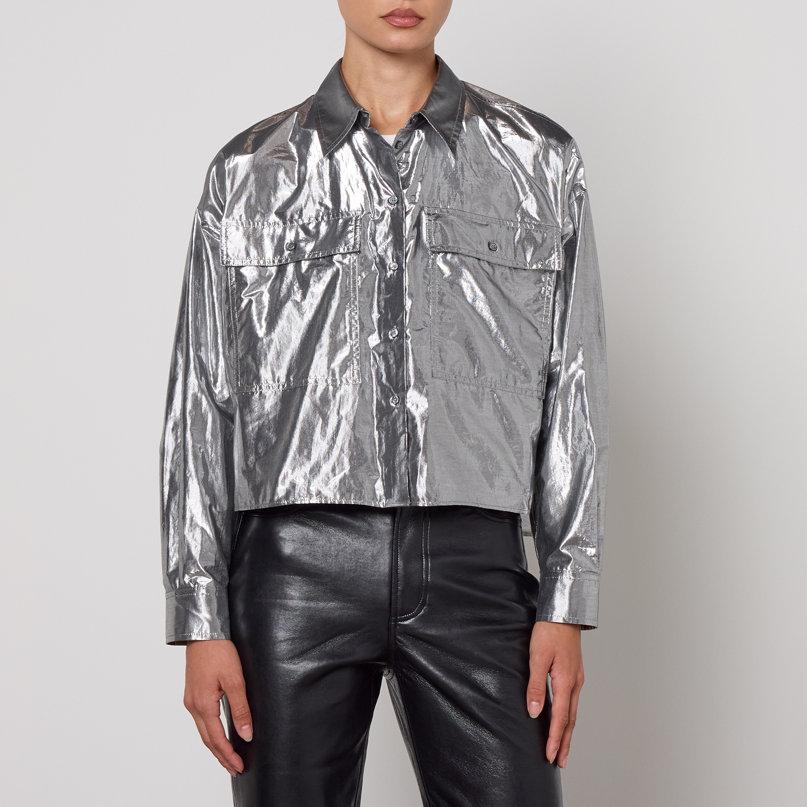 Weekend Max Mara Aldeno Cotton-Blend Shirt - UK 10