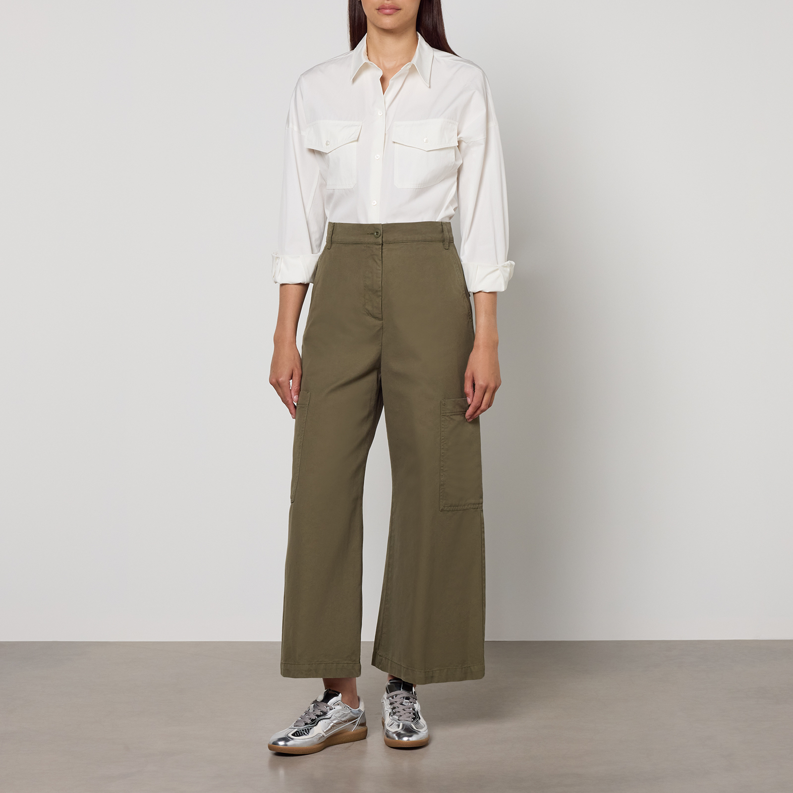 Weekend Max Mara Skipper Cotton-Poplin Shirt - UK 6