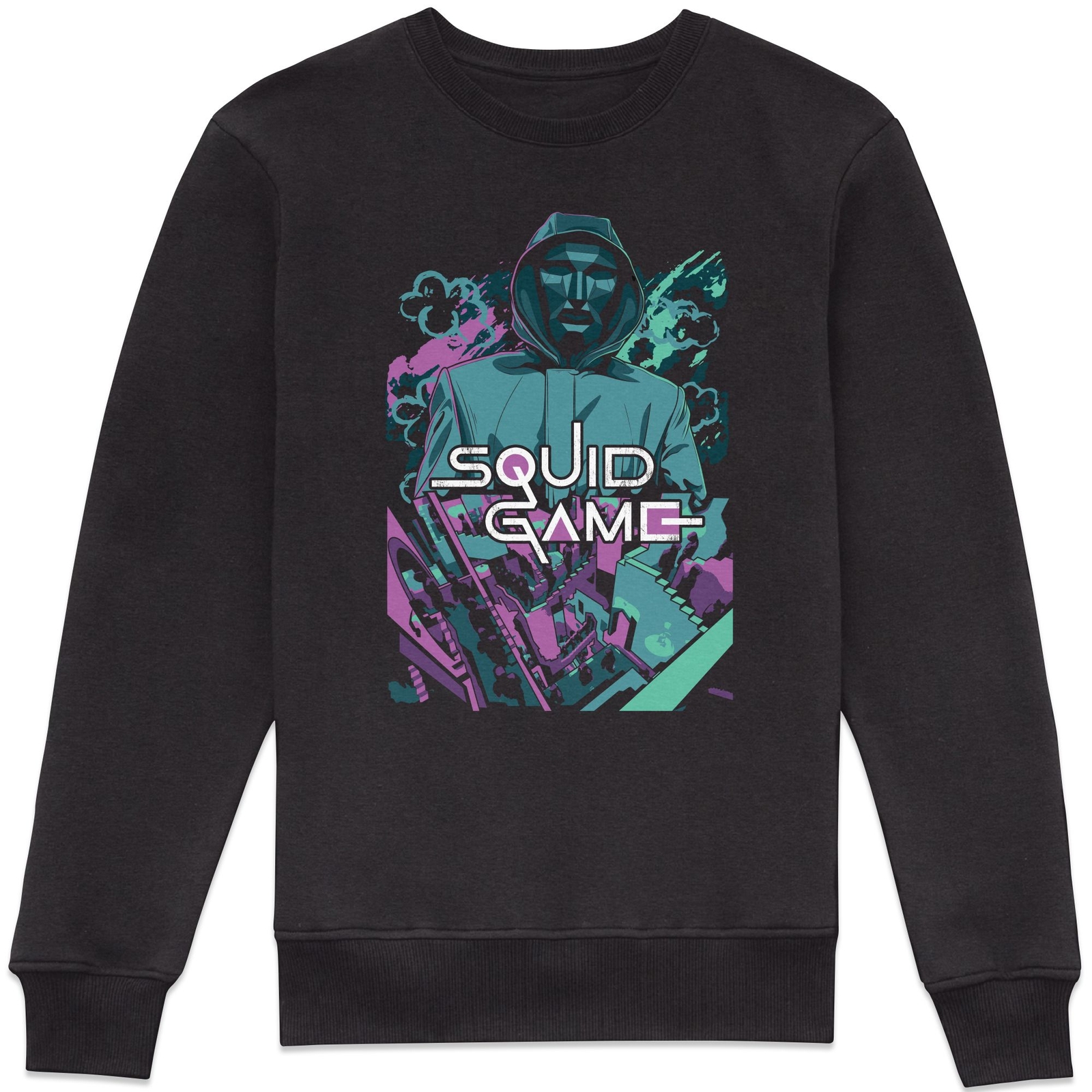 Squid Game Neon Chills Alex Tillbrook Sweatshirt - Black - L
