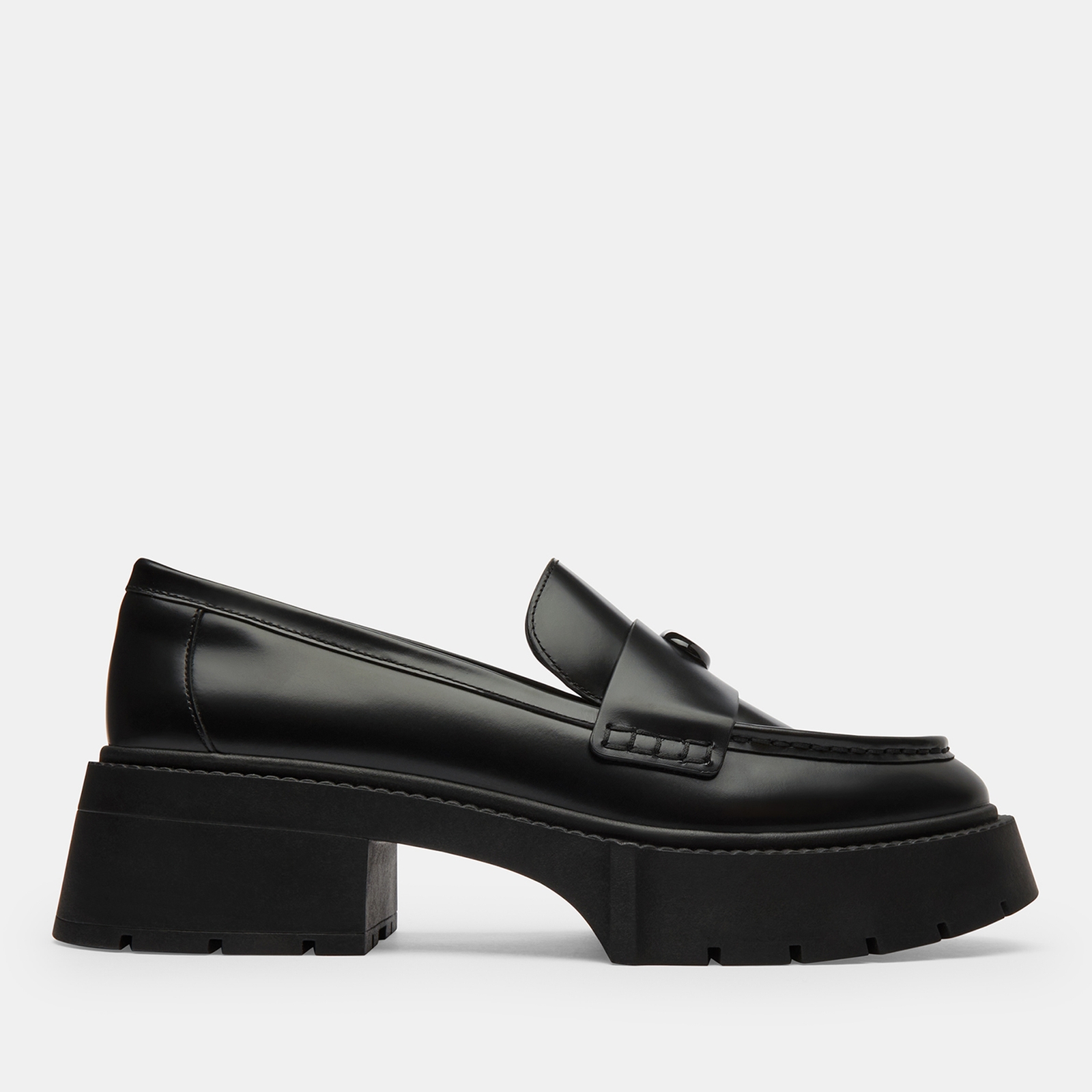 Coach Women's Leah Leather Platform Loafers - UK 6